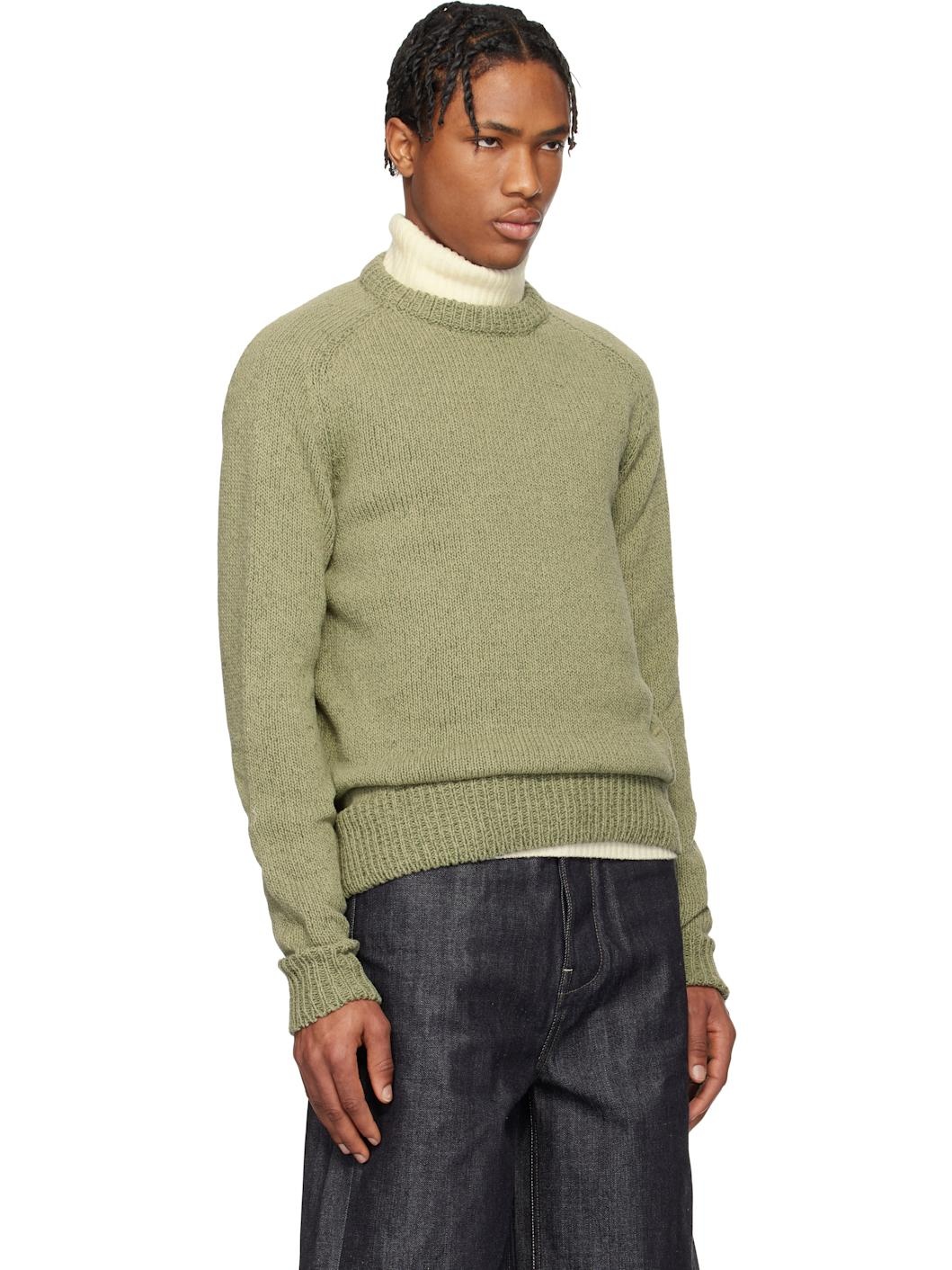 Green Embroidered Sweater - 2