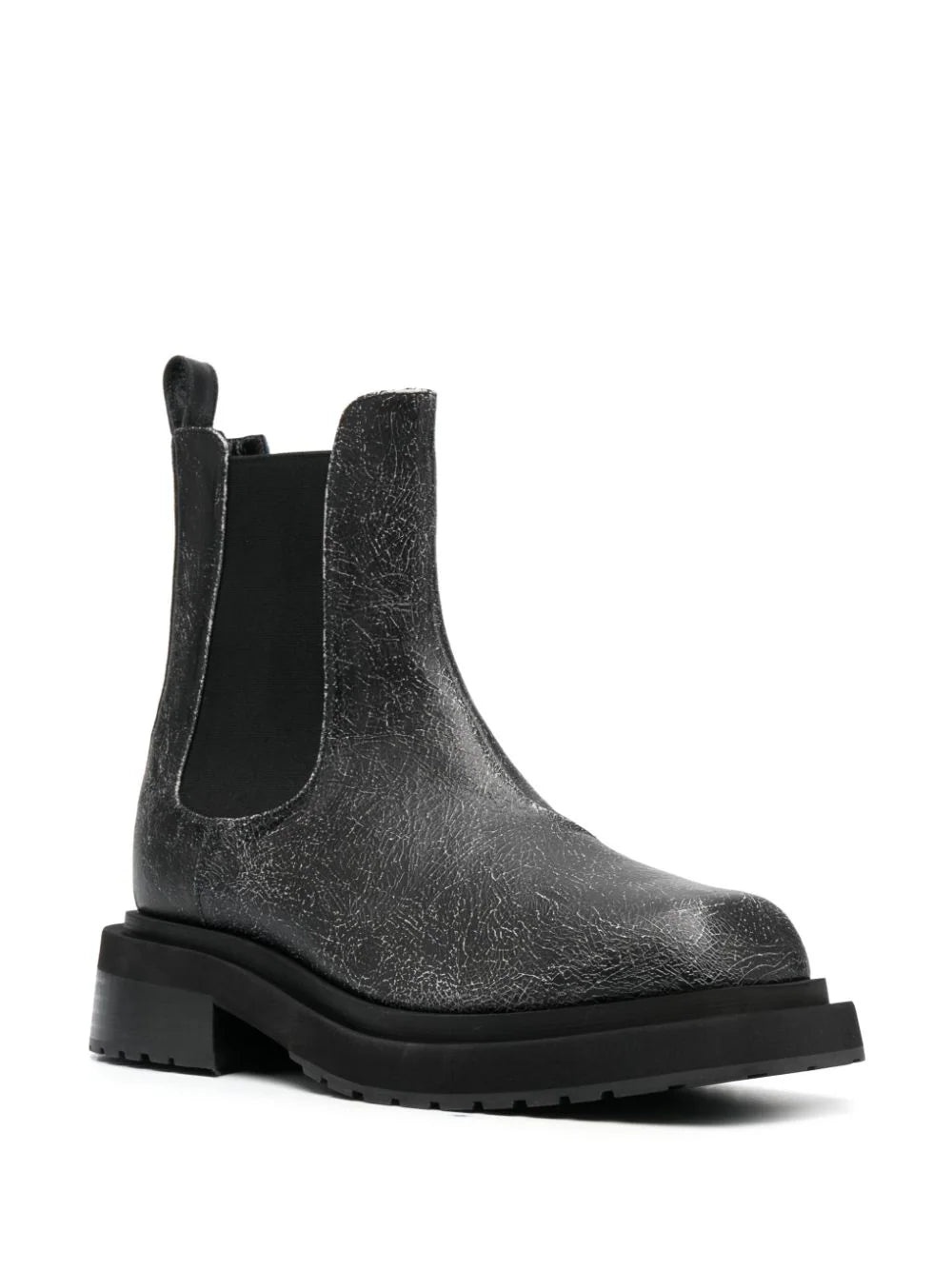 MIKE CRACKED-EFFECT LEATHER BOOTS - 2