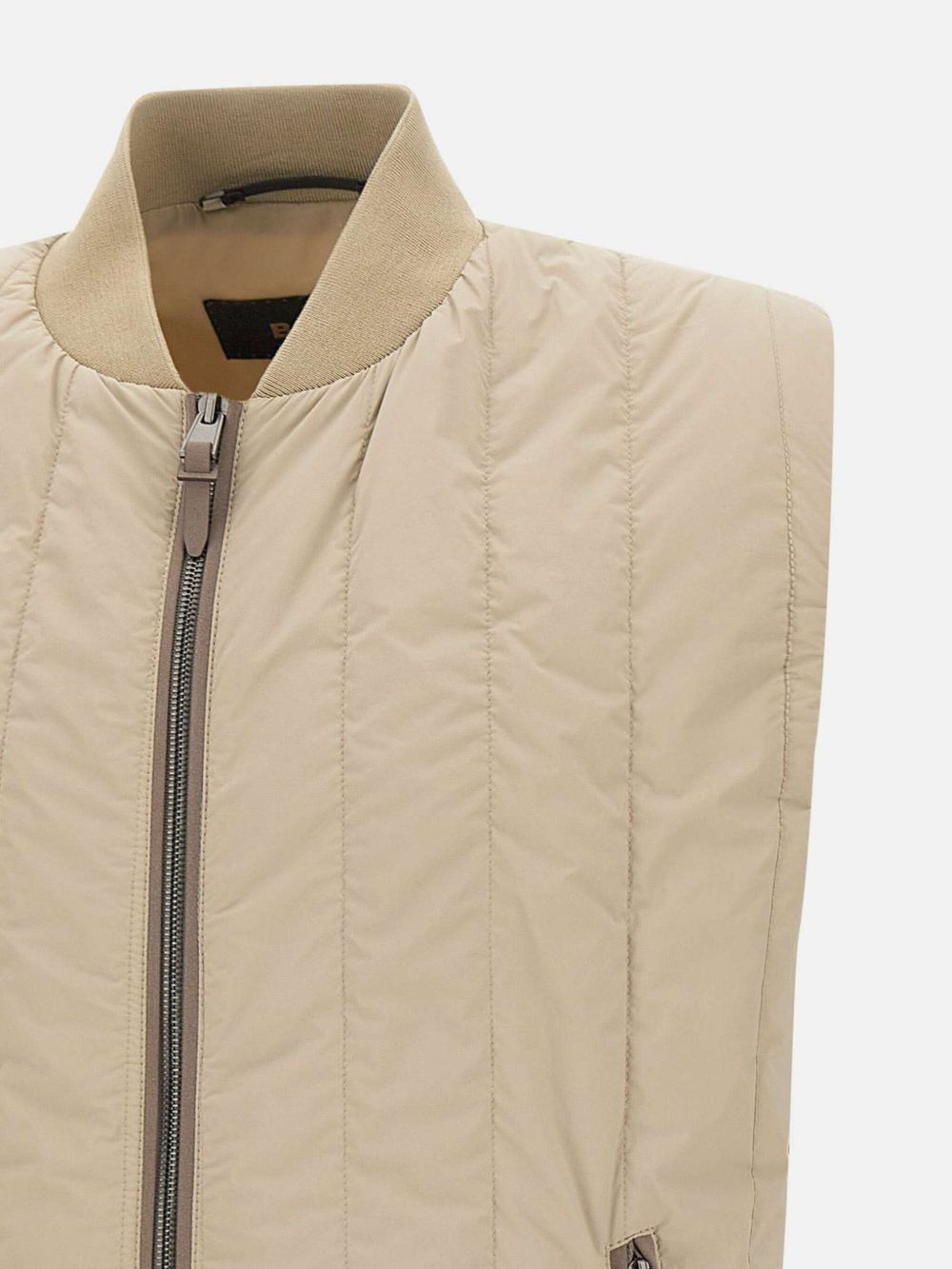 quilted zip-front gilet - 5