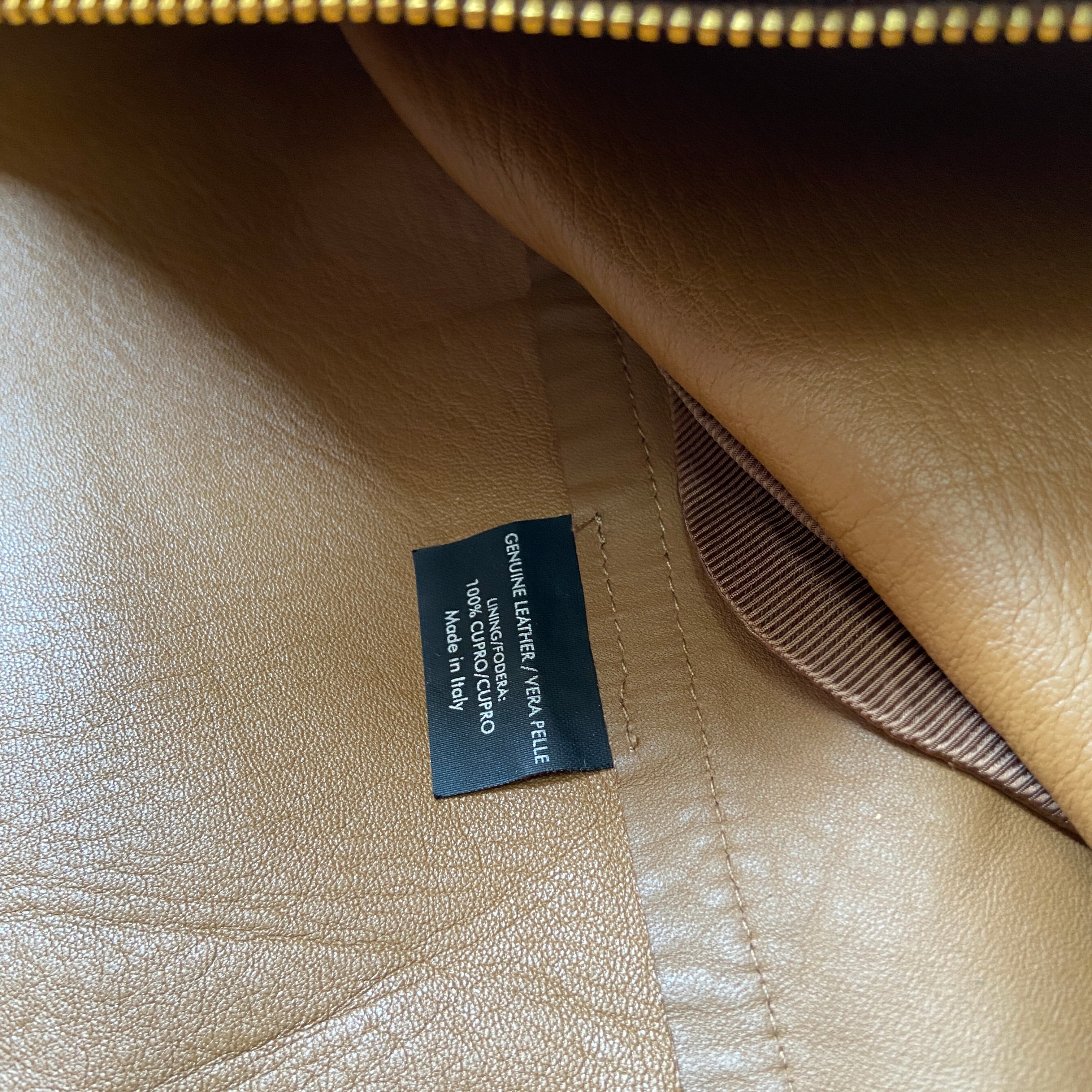 Gucci fall 2001 Tom Ford beige gold zip leather jacket - 15