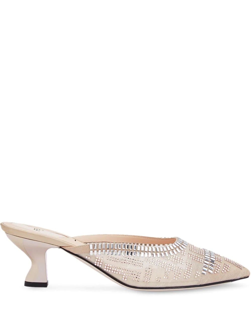 Colibrì embellished FF motif mules - 1