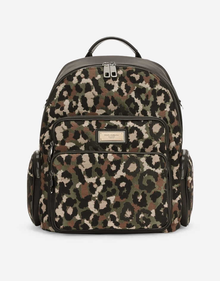 Camouflage jacquard backpack - 1