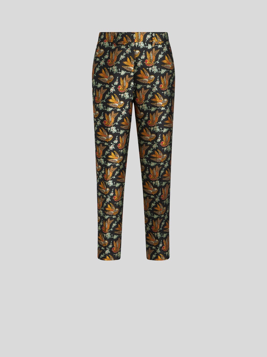TAILORED JACQUARD TROUSERS - 1
