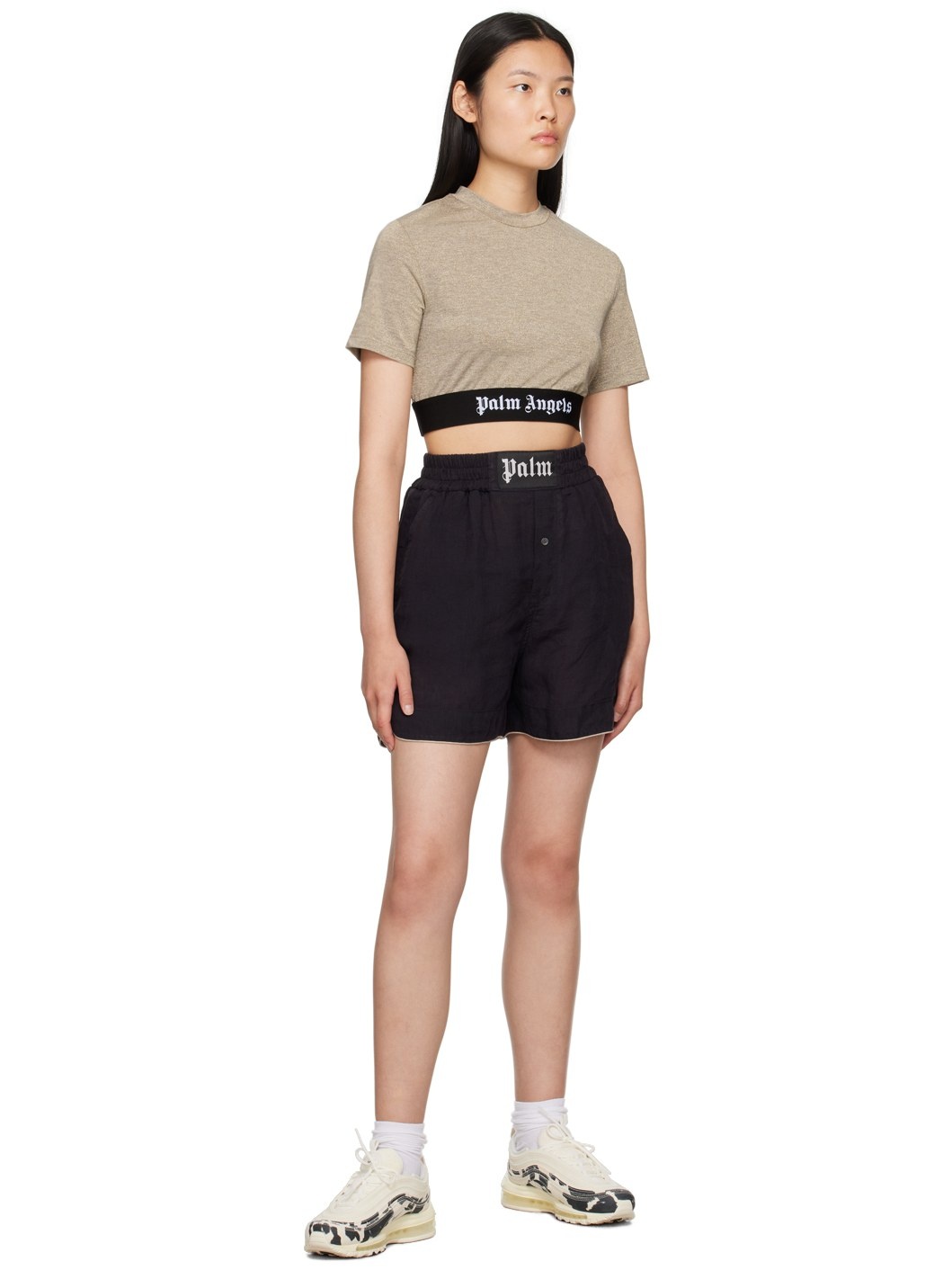Black Button Shorts - 4