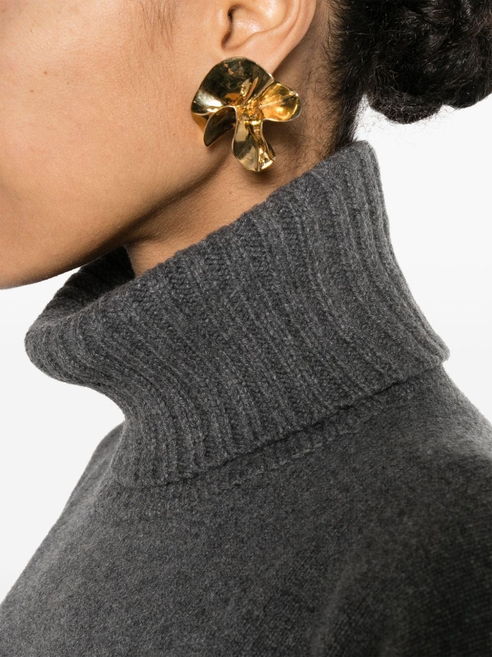 roll-neck cashmere-blend jumper - 5