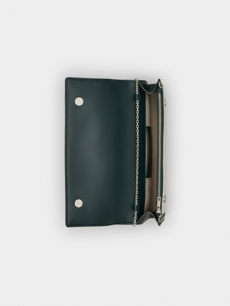 Belle Vivier Clutch in leather 7