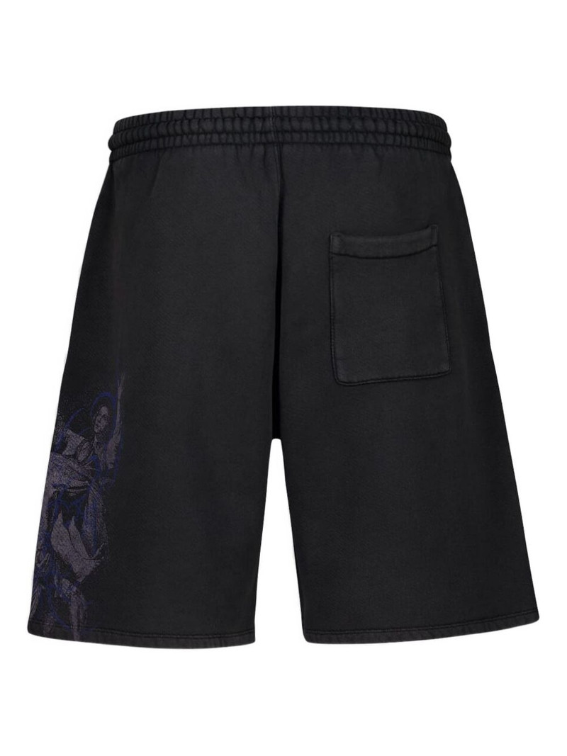 Off-White embroidery track shorts outlook