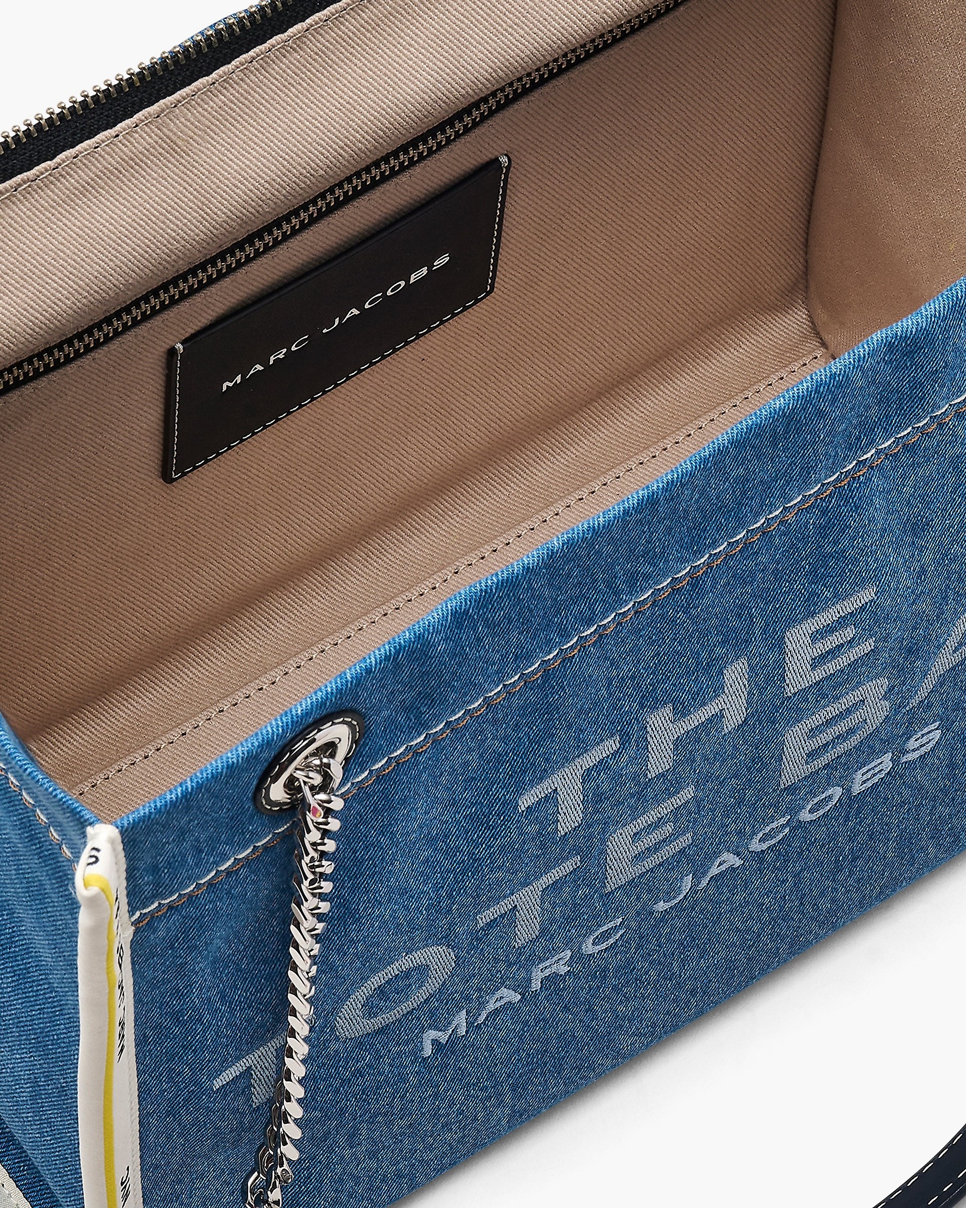 THE DENIM CHAIN MEDIUM TOTE BAG - 7