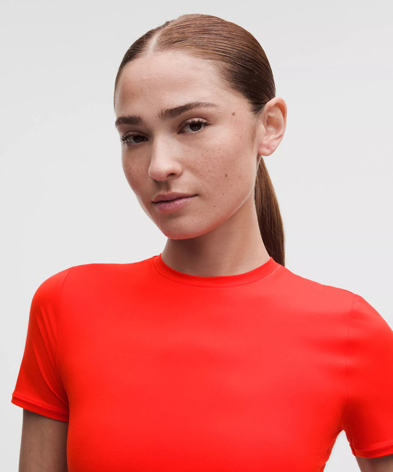 Wundermost Ultra-Soft Nulu Crewneck Cropped T-Shirt 4