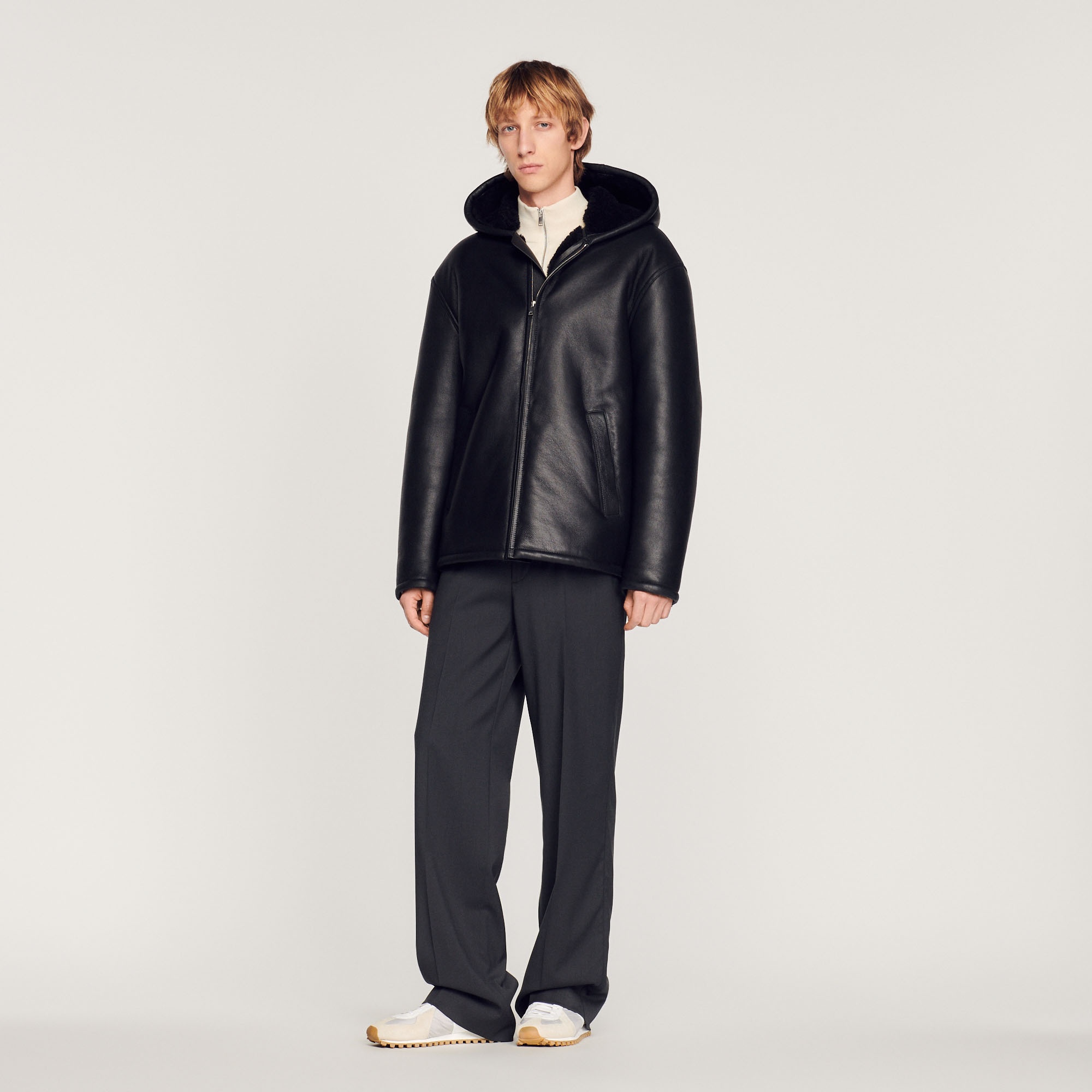 Hooded sheepskin jacket - 3