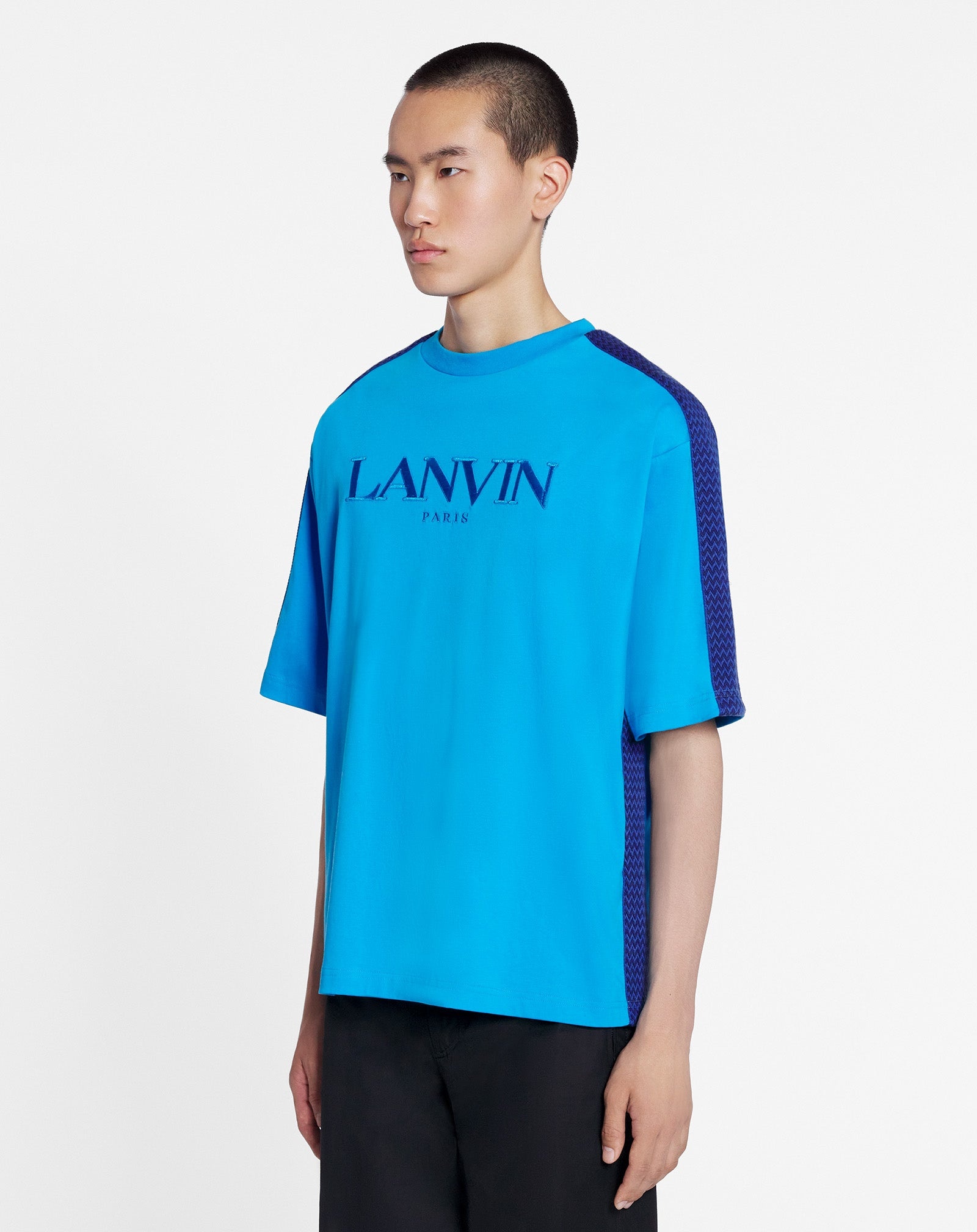 CURB SIDE LANVIN EMBROIDERED LOOSE-FITTING T-SHIRT - 3
