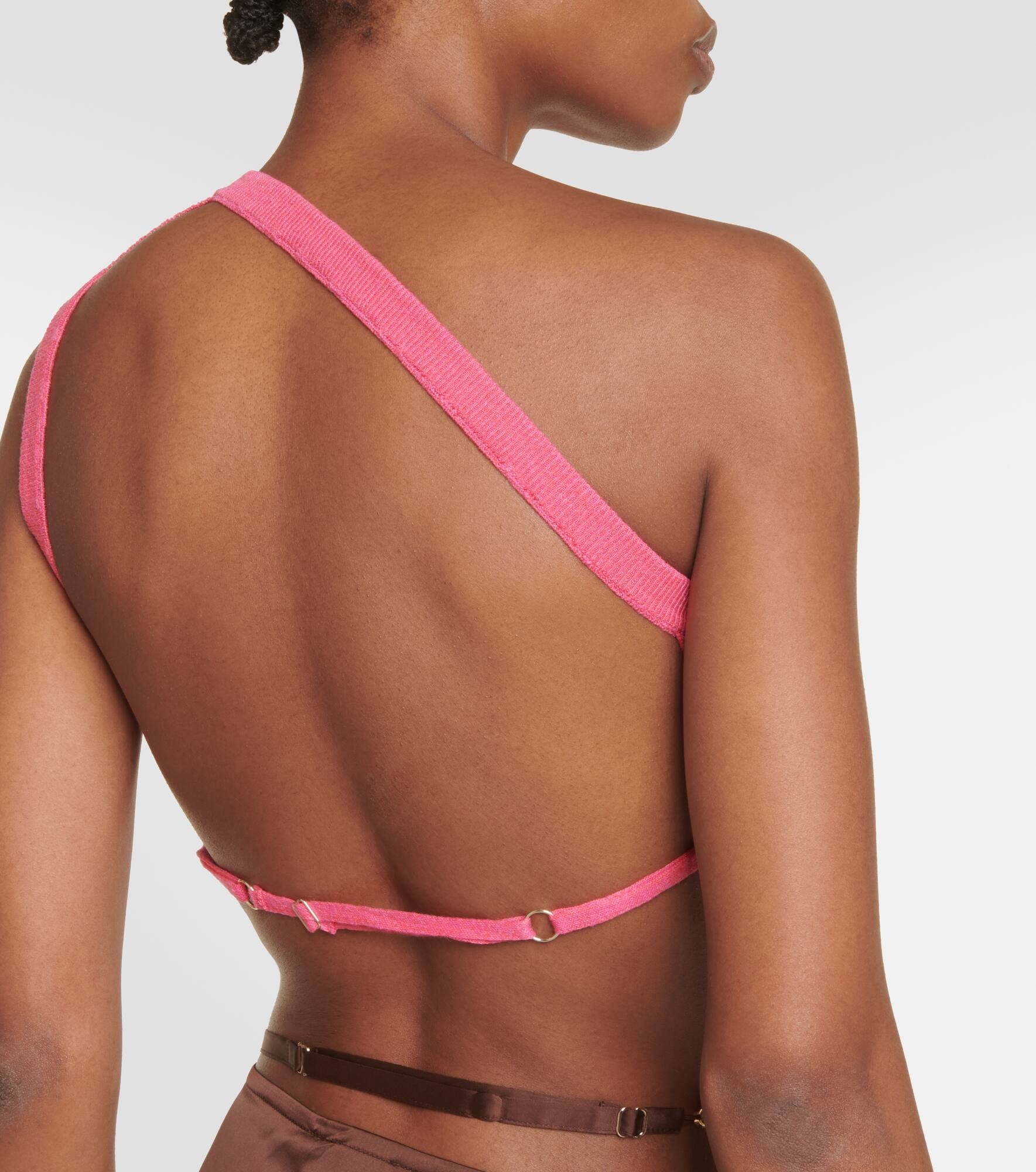 La Maille Ascu one-shoulder crop top - 5