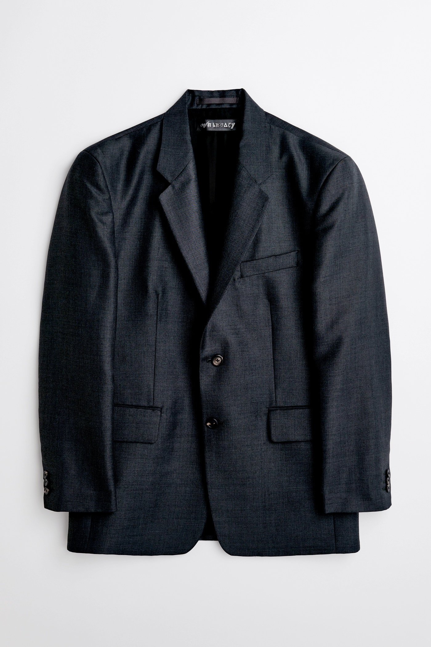 Our Legacy Vienna Blazer Black Mnemonic Wool | REVERSIBLE