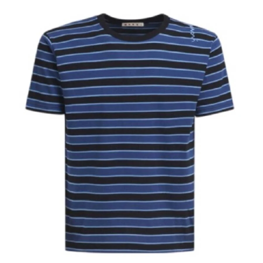 Marni Striped Boxy Cotton T-Shirt - 1