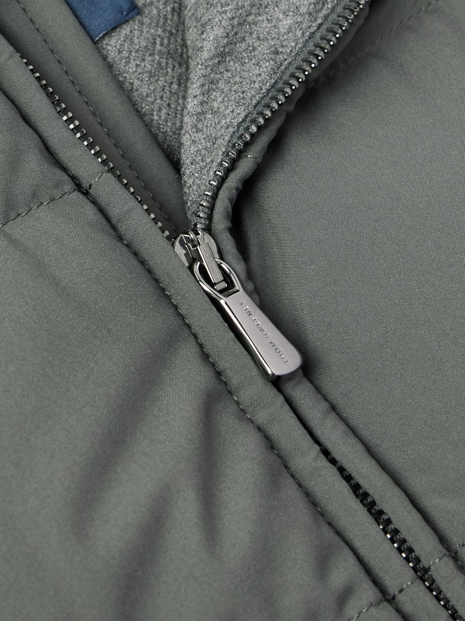 Slim-Fit Quilted Rain System® Shell Down Gilet Gray - 4