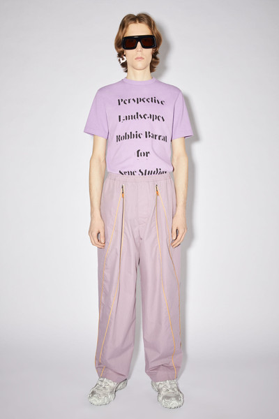 Acne Studios Zipper trousers - Thistle purple outlook