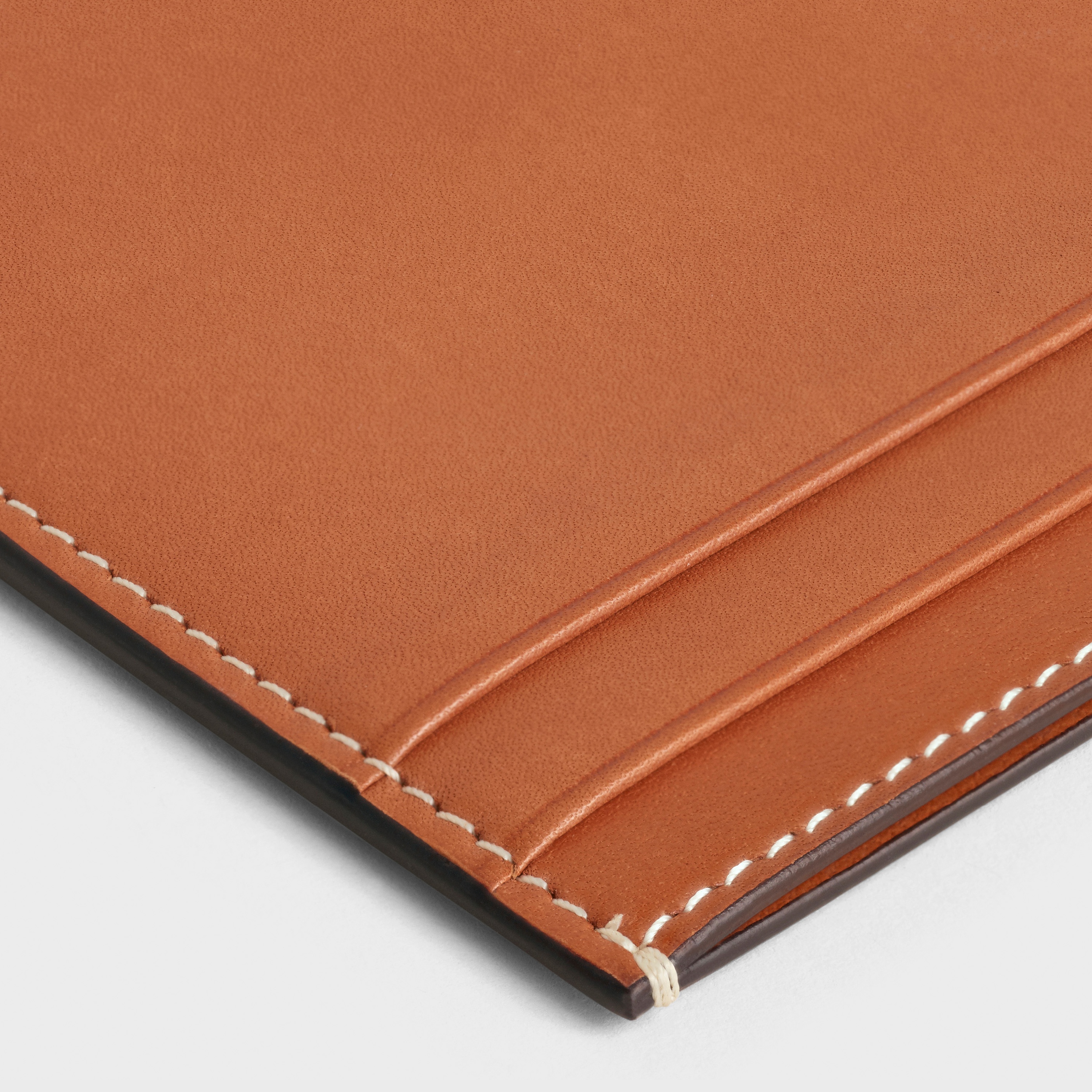 CARD HOLDER  IN  NATURAL CALFSKIN - 4