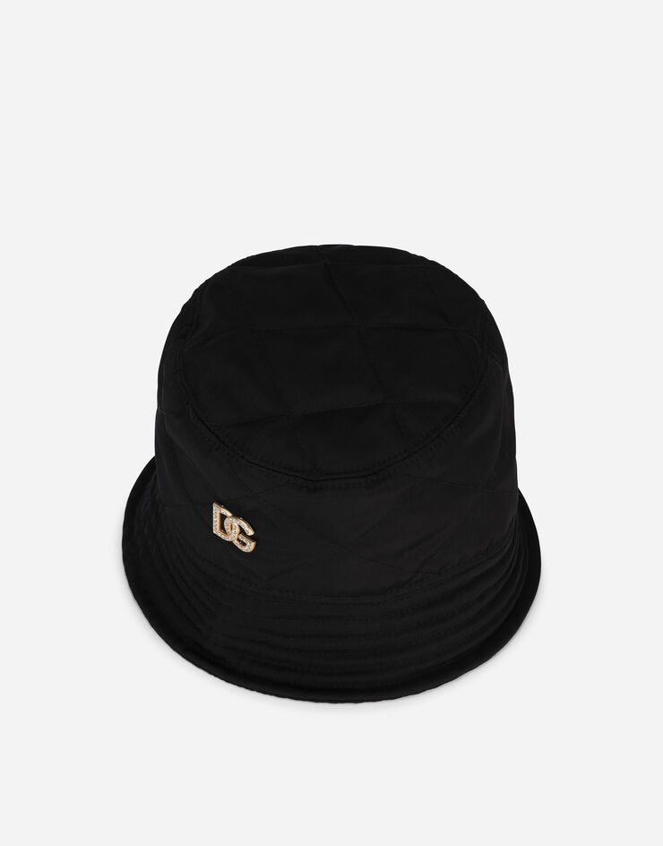 Nylon bucket hat with DG crystal embellishment - 2