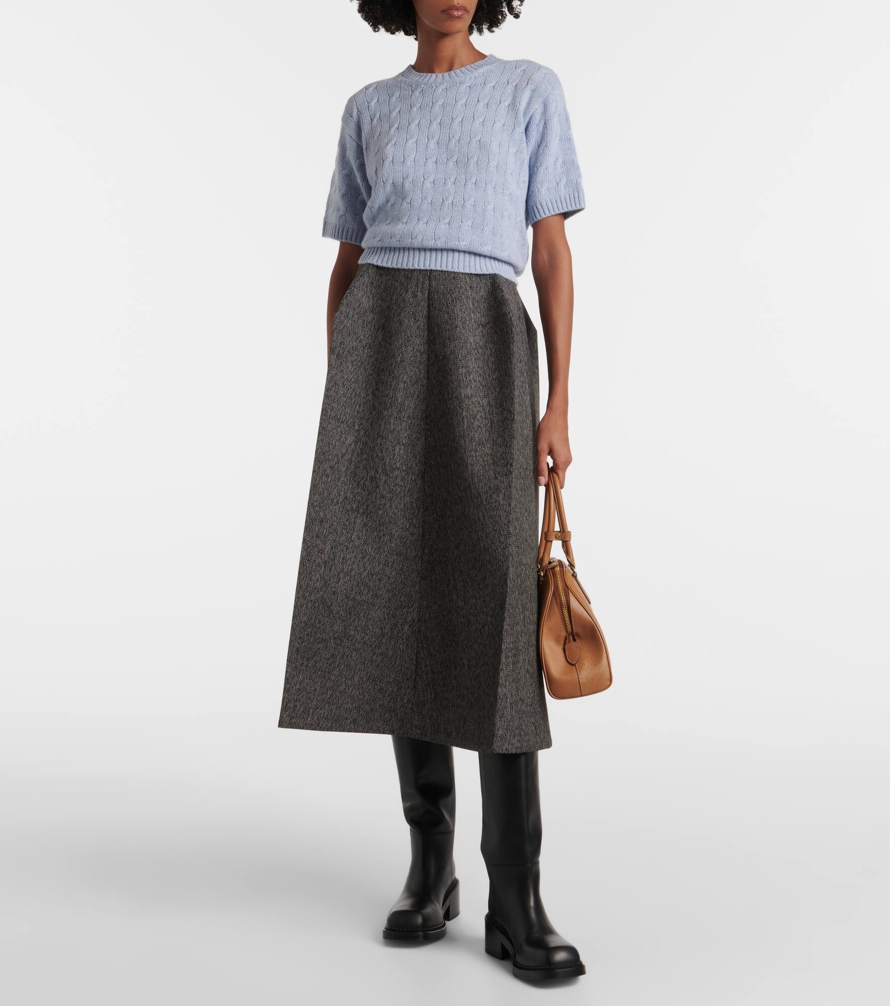 Wool maxi skirt - 2