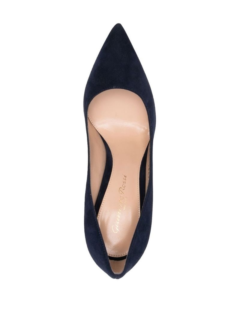 pointed suede pumps - 3