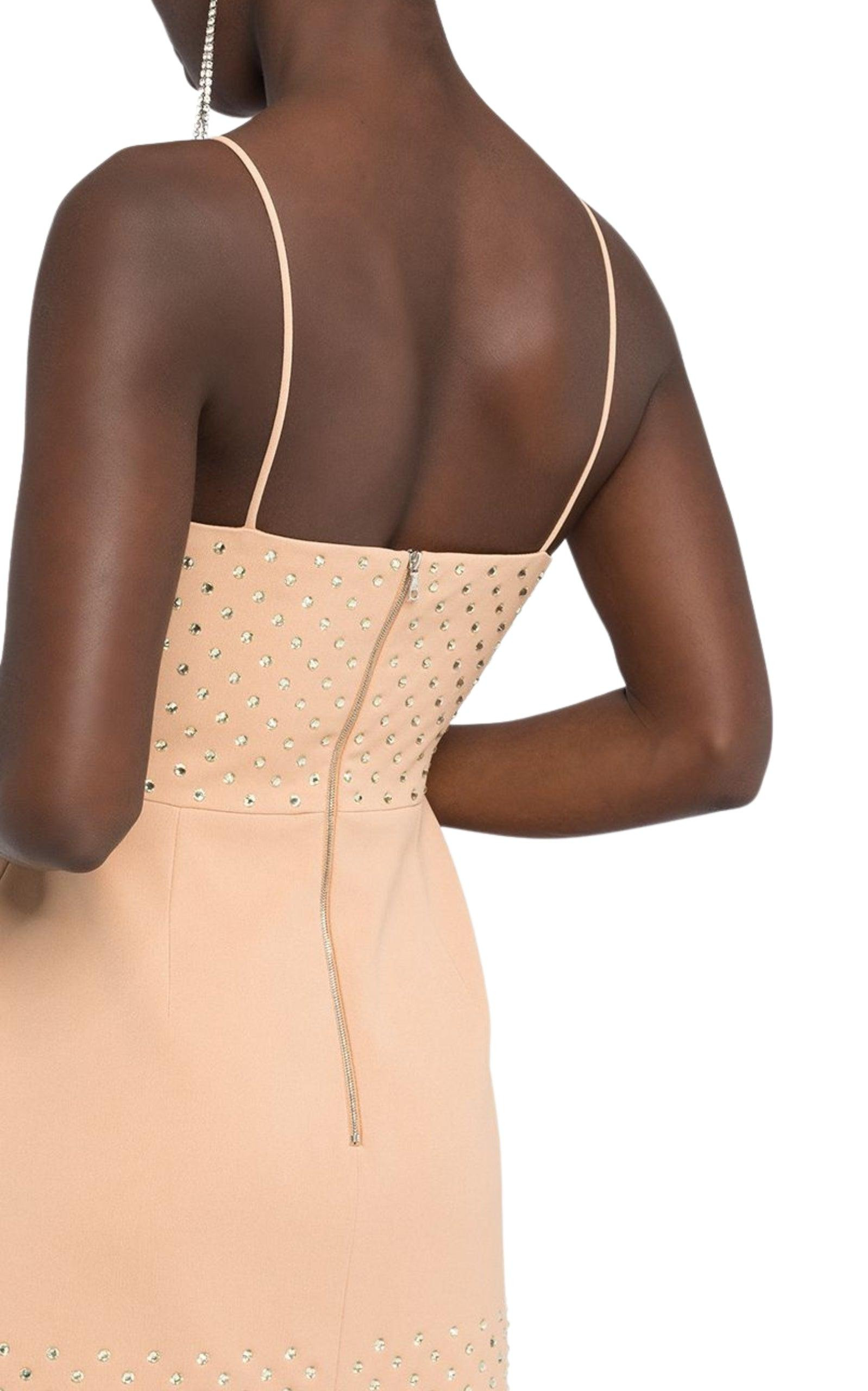 Crystal Embellished Mini Dress - 5