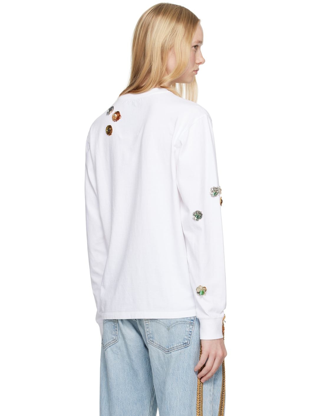 White Disney Mickey Long-Sleeved T-shirt - 3