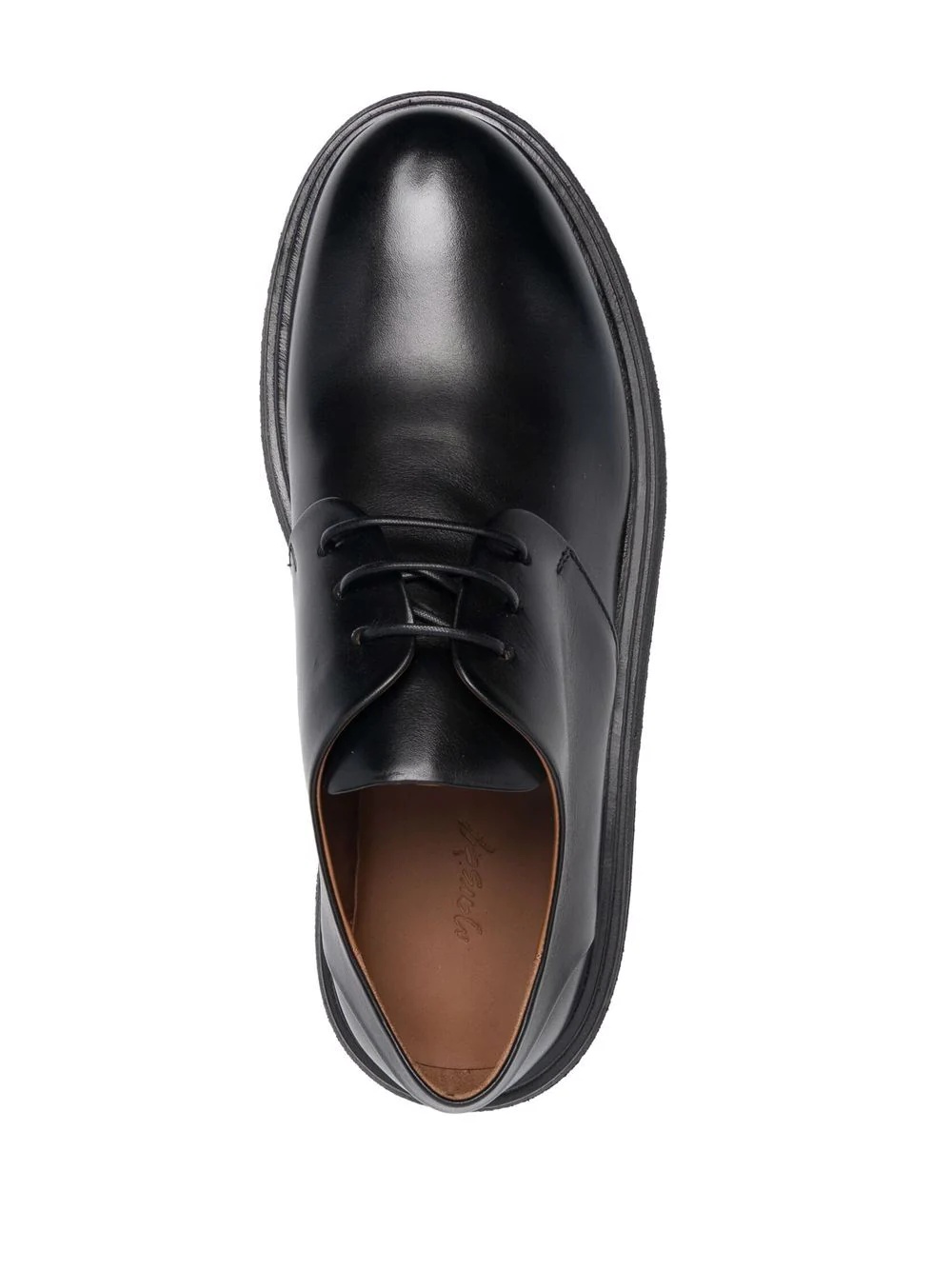 lace-up leather derby shoes - 4