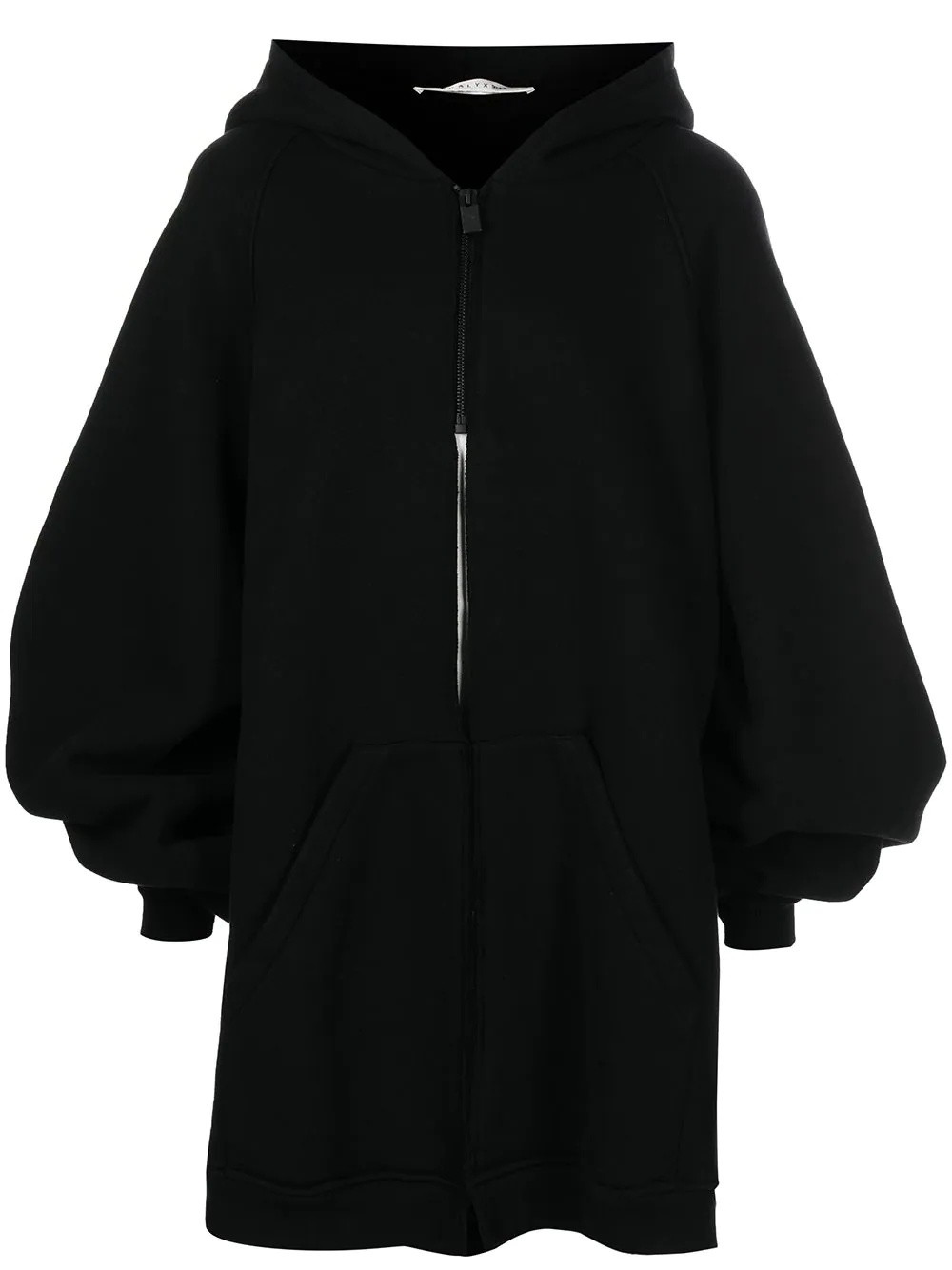 oversized zip-front hoodie - 1