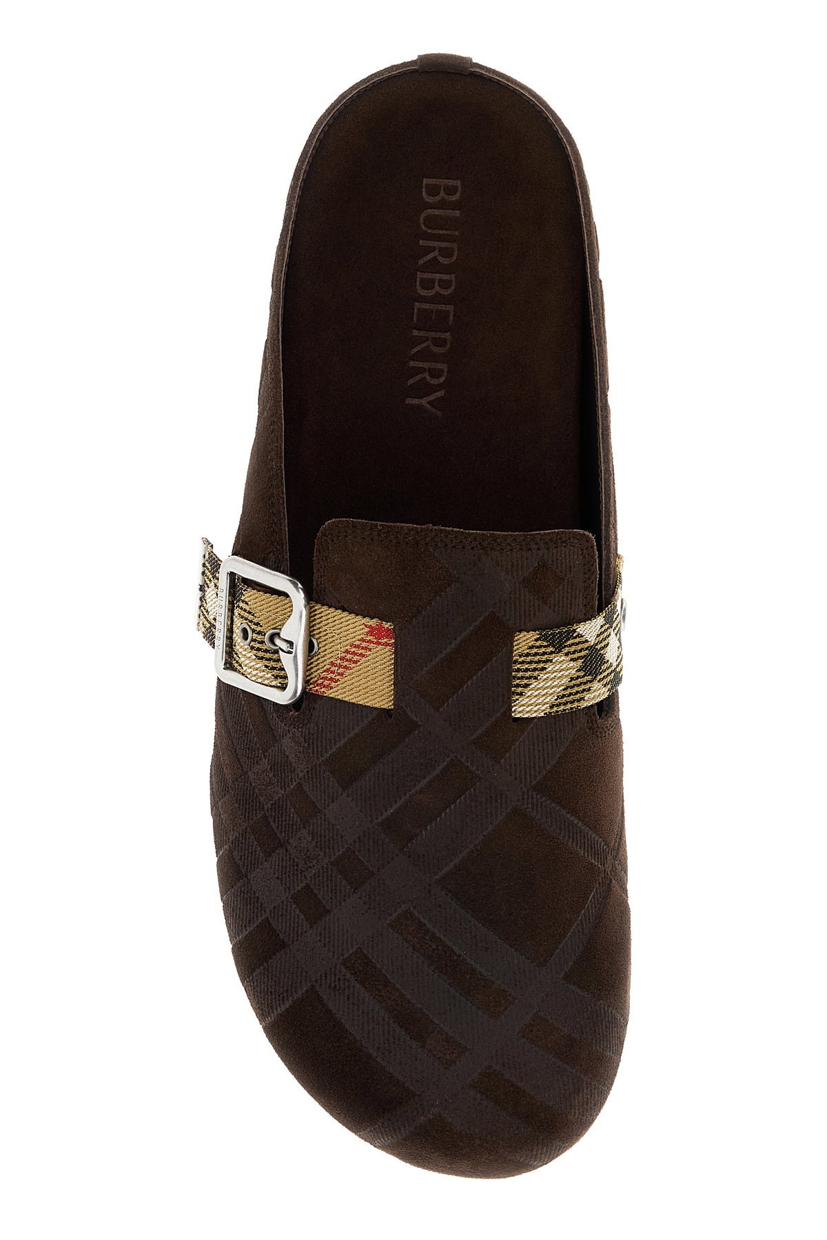 Brown suede slippers - 4