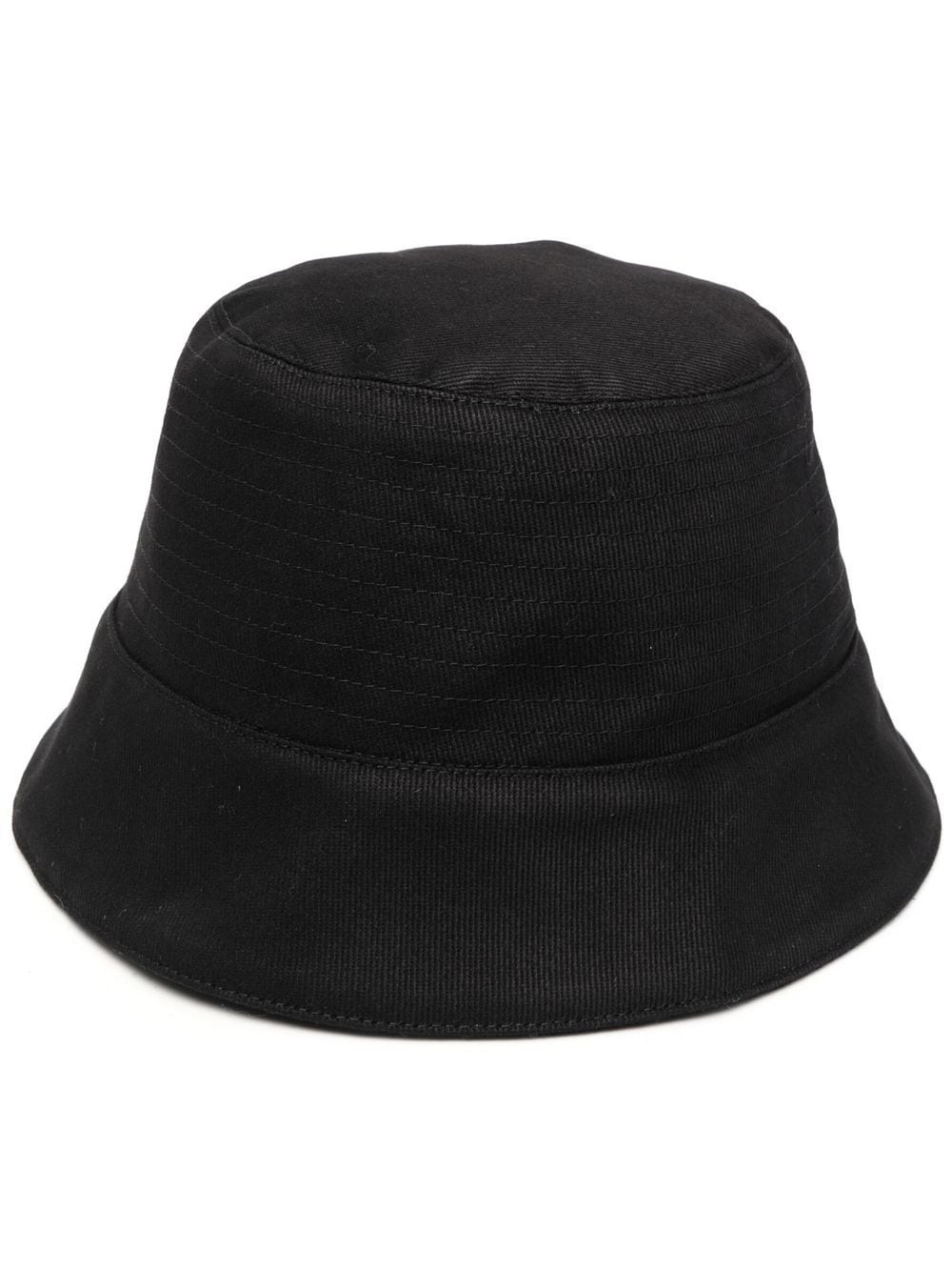 zip-detail bucket hat - 1