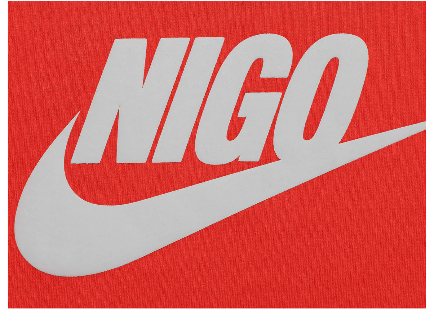 Nike x Nigo NRG Fleece Crew Sweatshirt Red - 3
