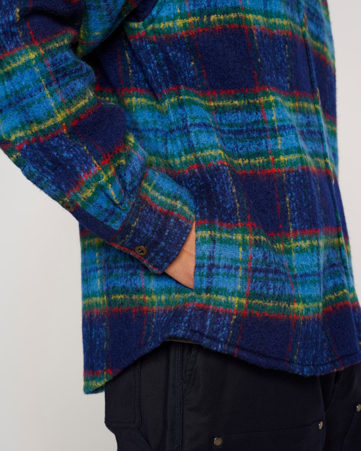 Brushed Rancher Flannel Shirt Jacket - Navy - 6