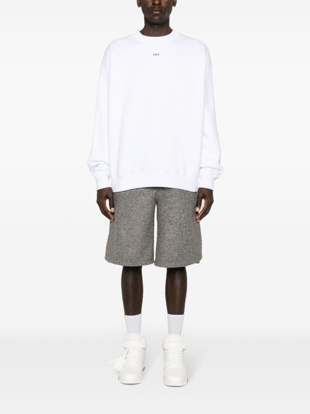 embroidered-logo cotton sweatshirt - 2