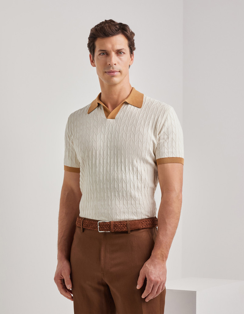 Canali LIGHT BROWN WOVEN SUEDE BELT outlook