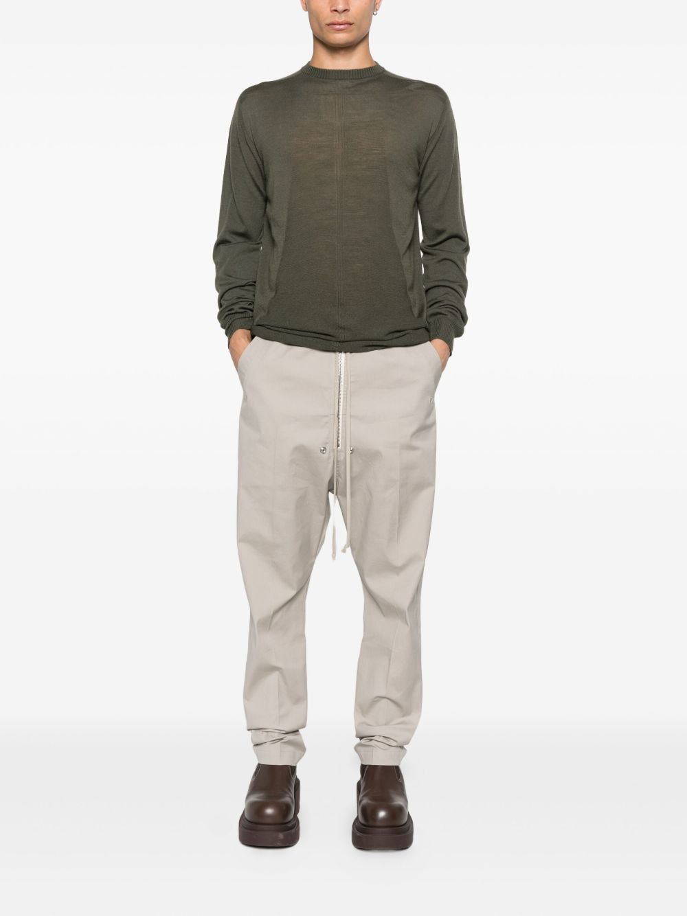 panelled wool jumper - 2