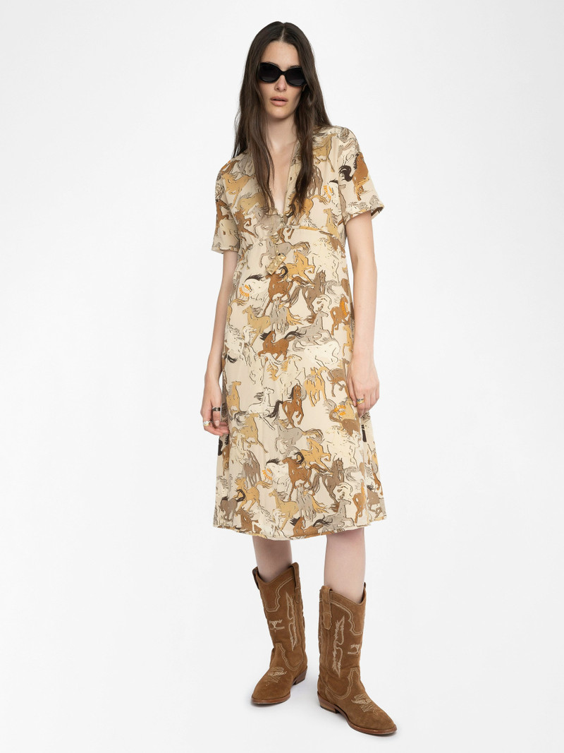 Zadig & Voltaire Rhodral Horse Print Dress outlook