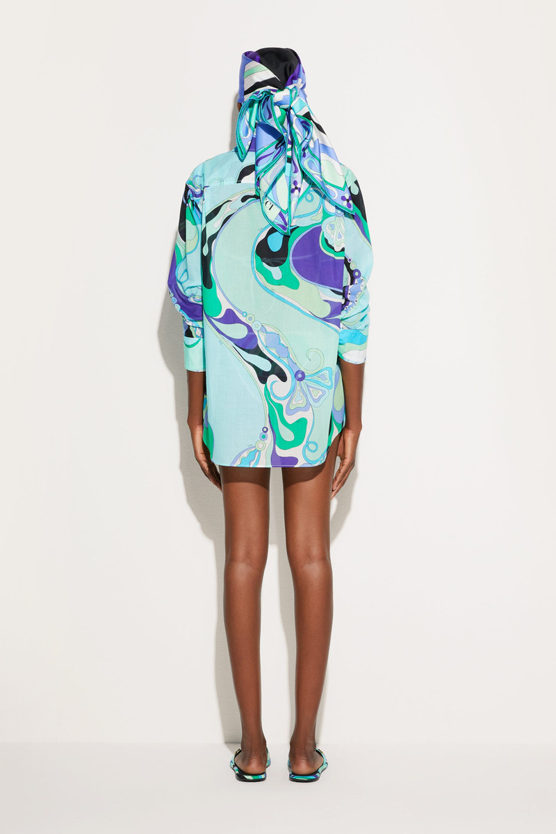 ORCHIDEE PRINT MUSLIN SHIRT 4