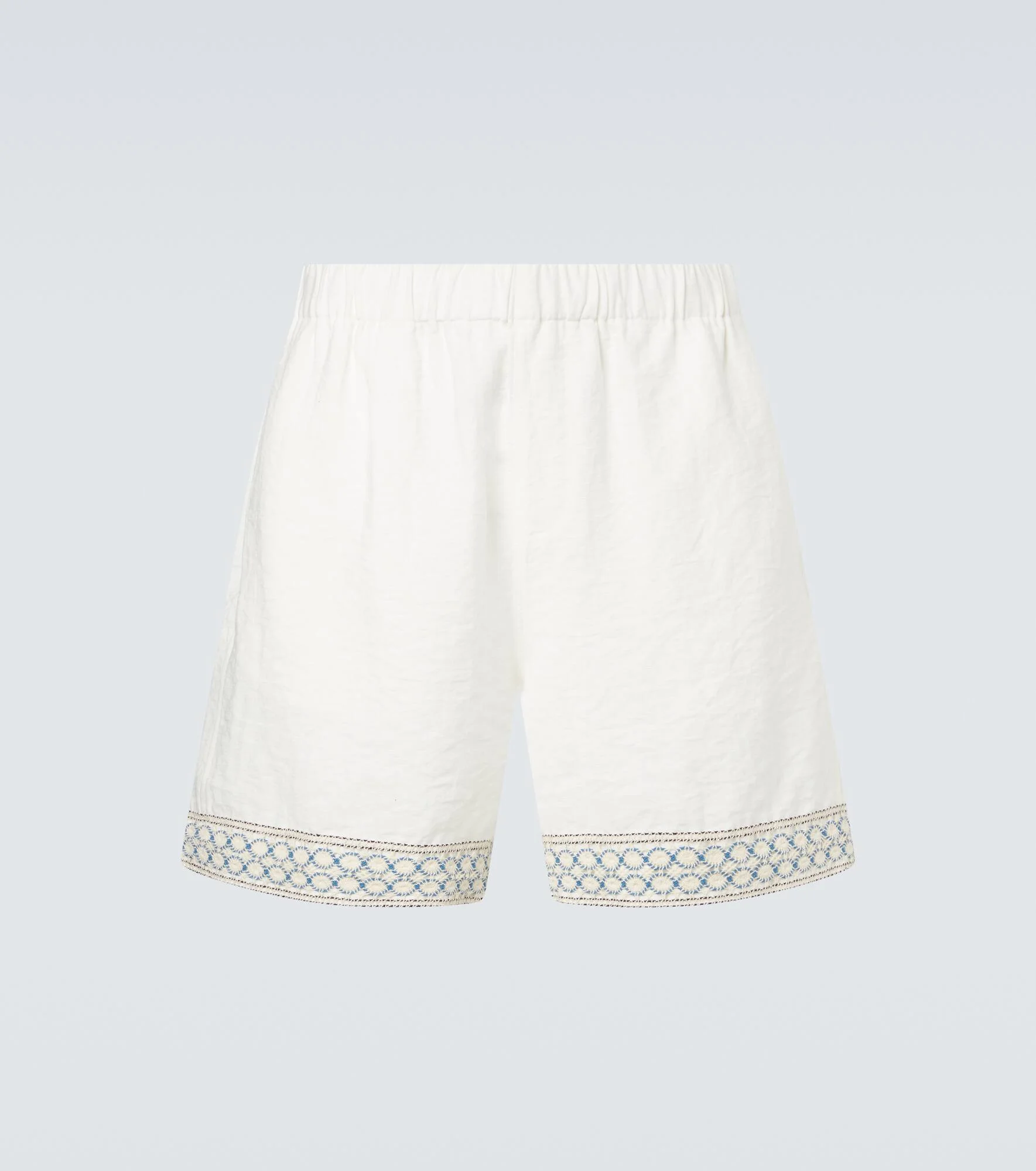 Crochet-trimmed Bermuda shorts - 1