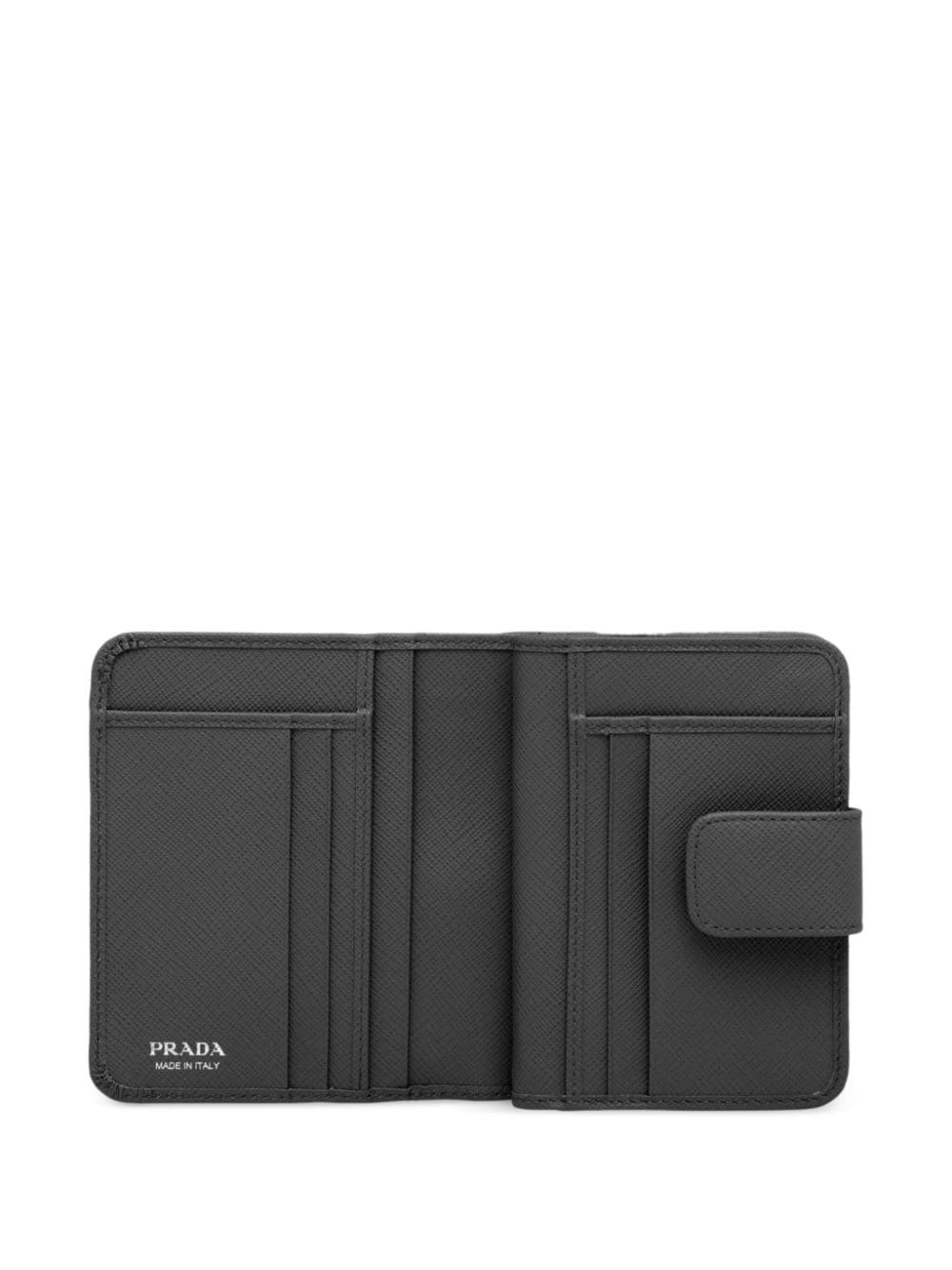 triangle-logo leather wallet - 4