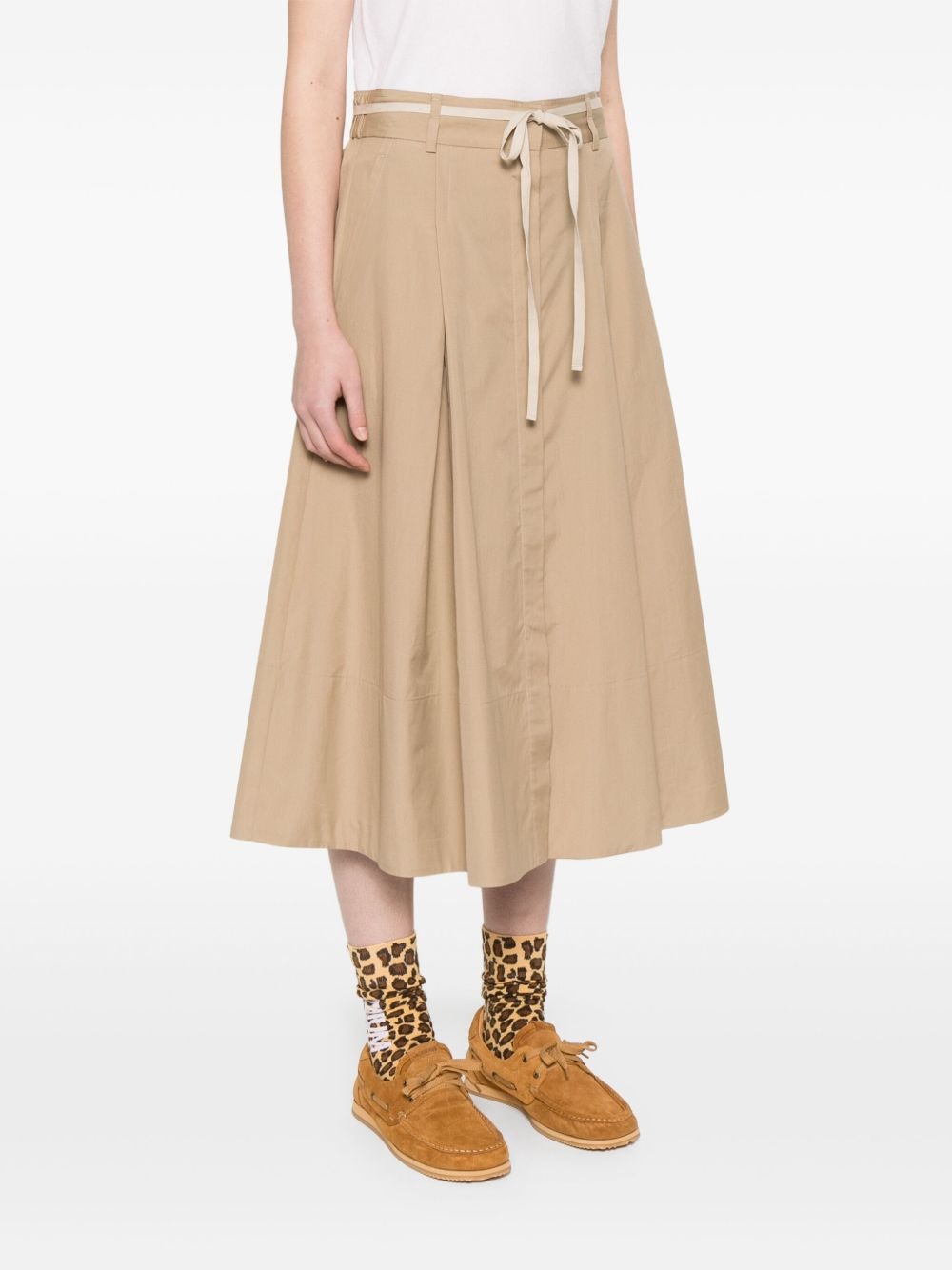 cotton midi skirt - 3