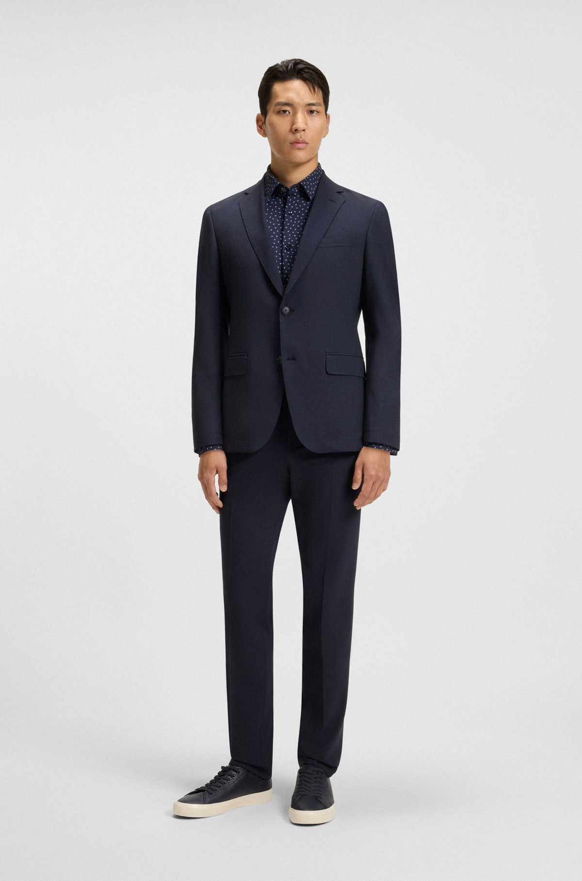 SLIM-FIT SHIRT IN PRINTED PERFORMANCE-STRETCH JERSEY - 4