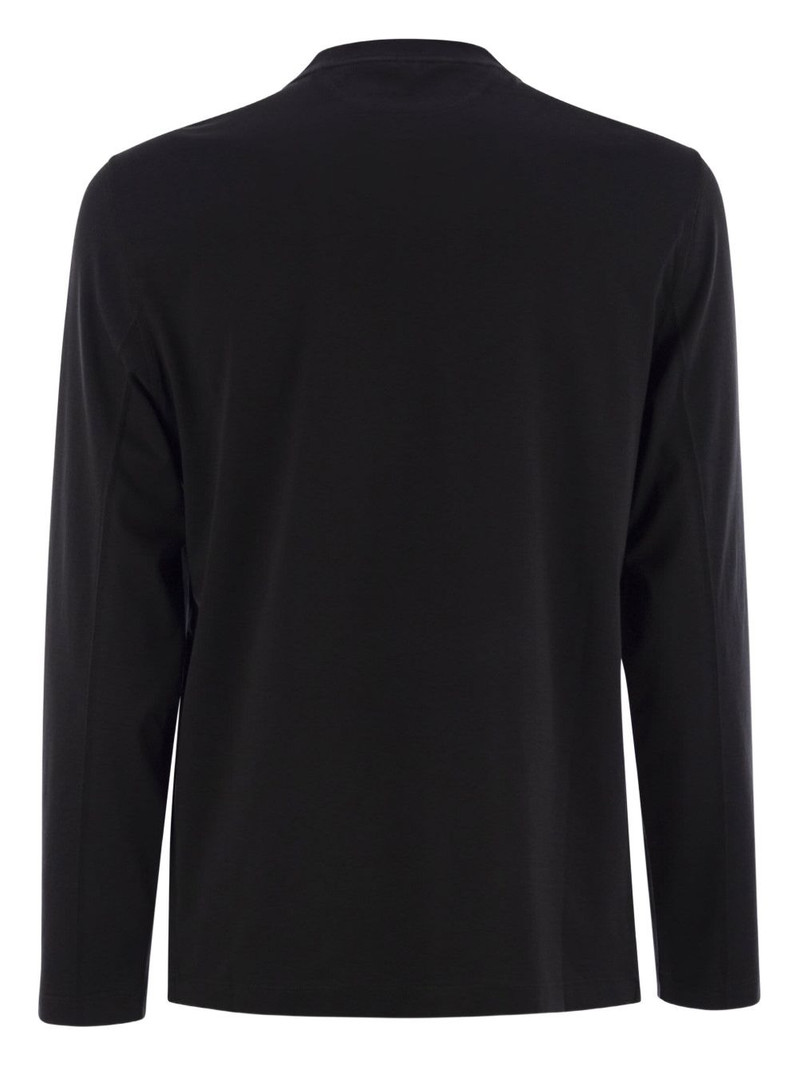 Brunello Cucinelli long-sleeve crew-neck T-shirt outlook