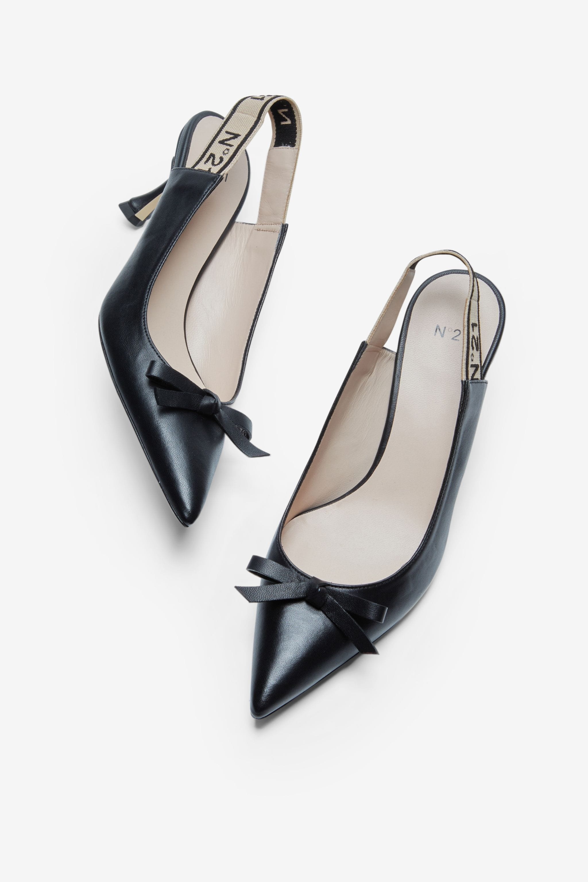 LEATHER SLINGBACK PUMPS - 5