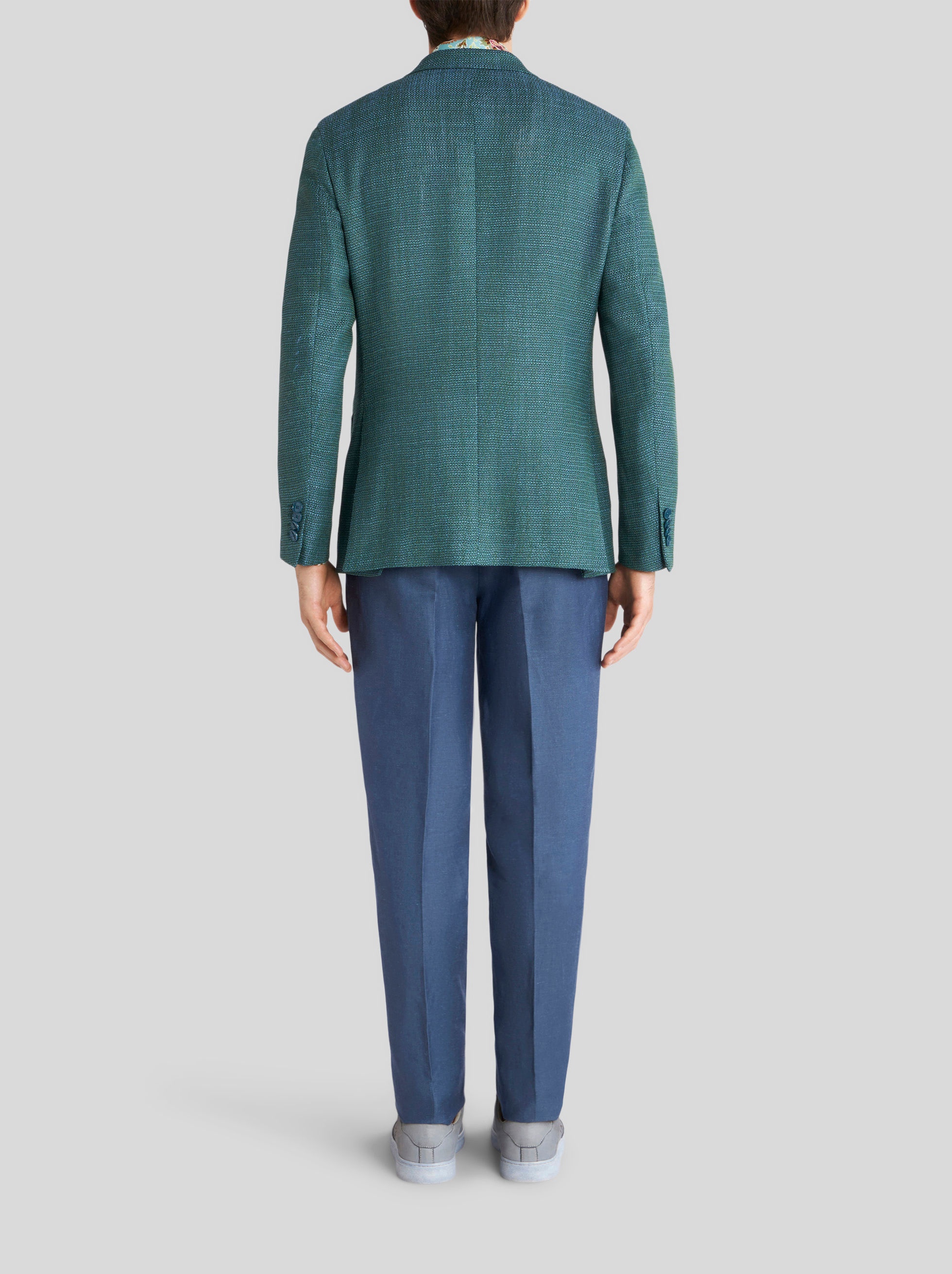TAILORED WOOL AND SILK JACKET - 4