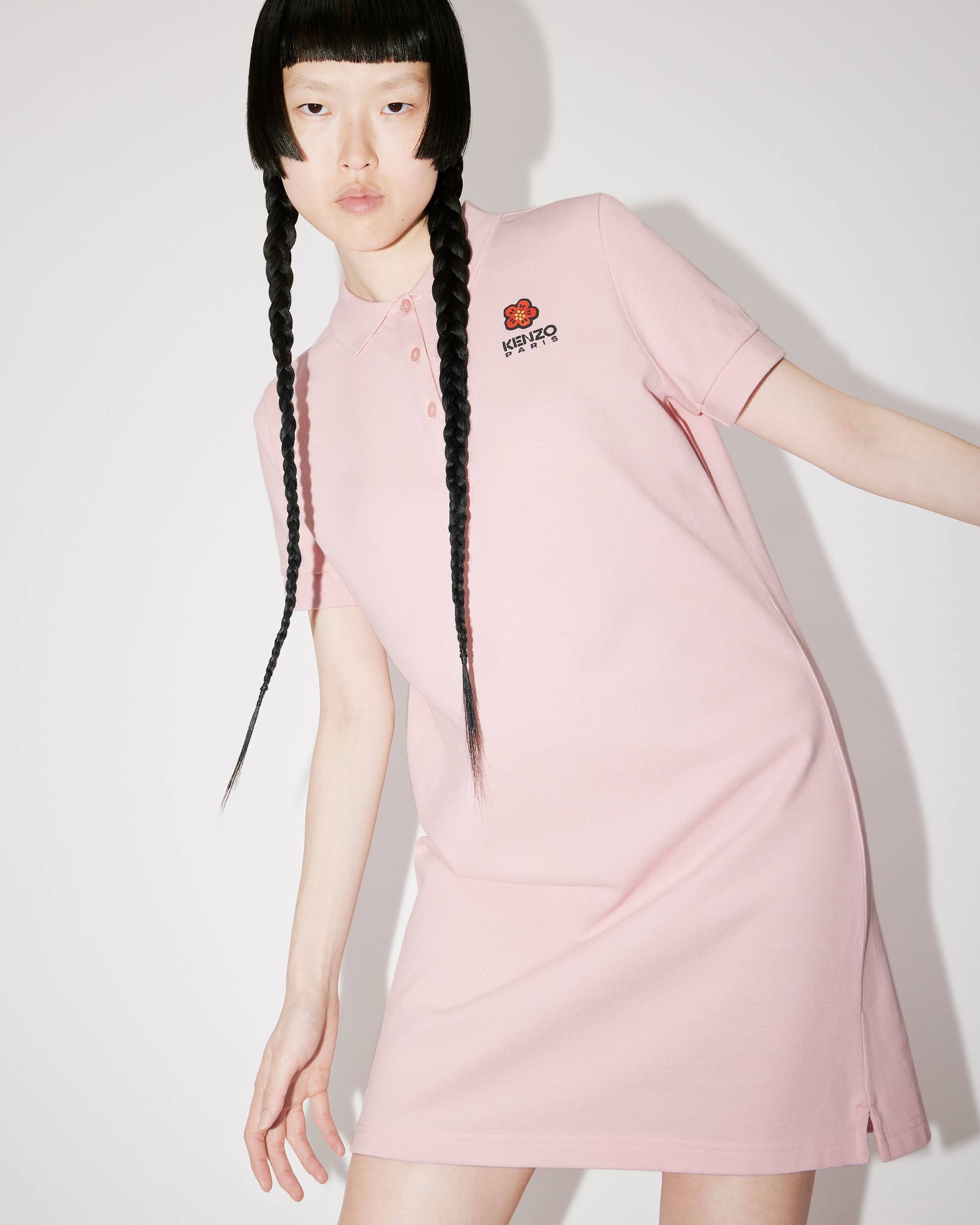 'BOKE FLOWER' crest polo dress - 6