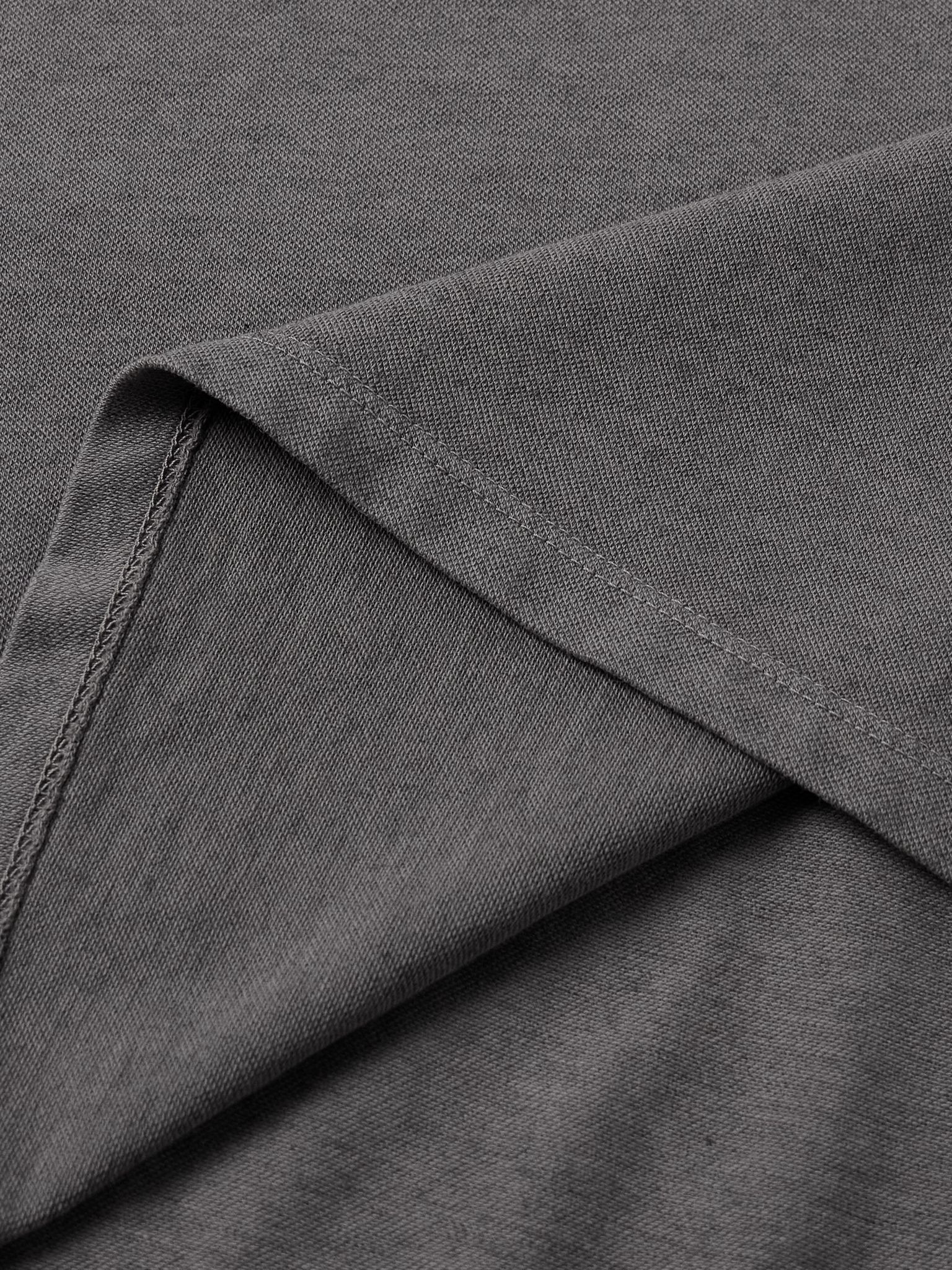 Cotton and Cashmere-Blend Jersey T-Shirt Gray - 5
