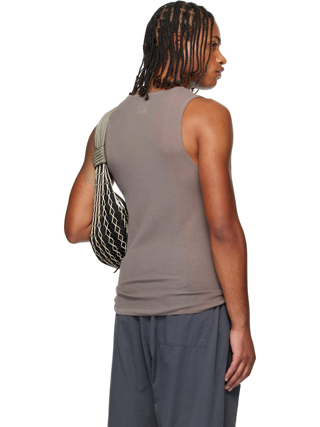 Taupe Debardeur Tank Top - 3