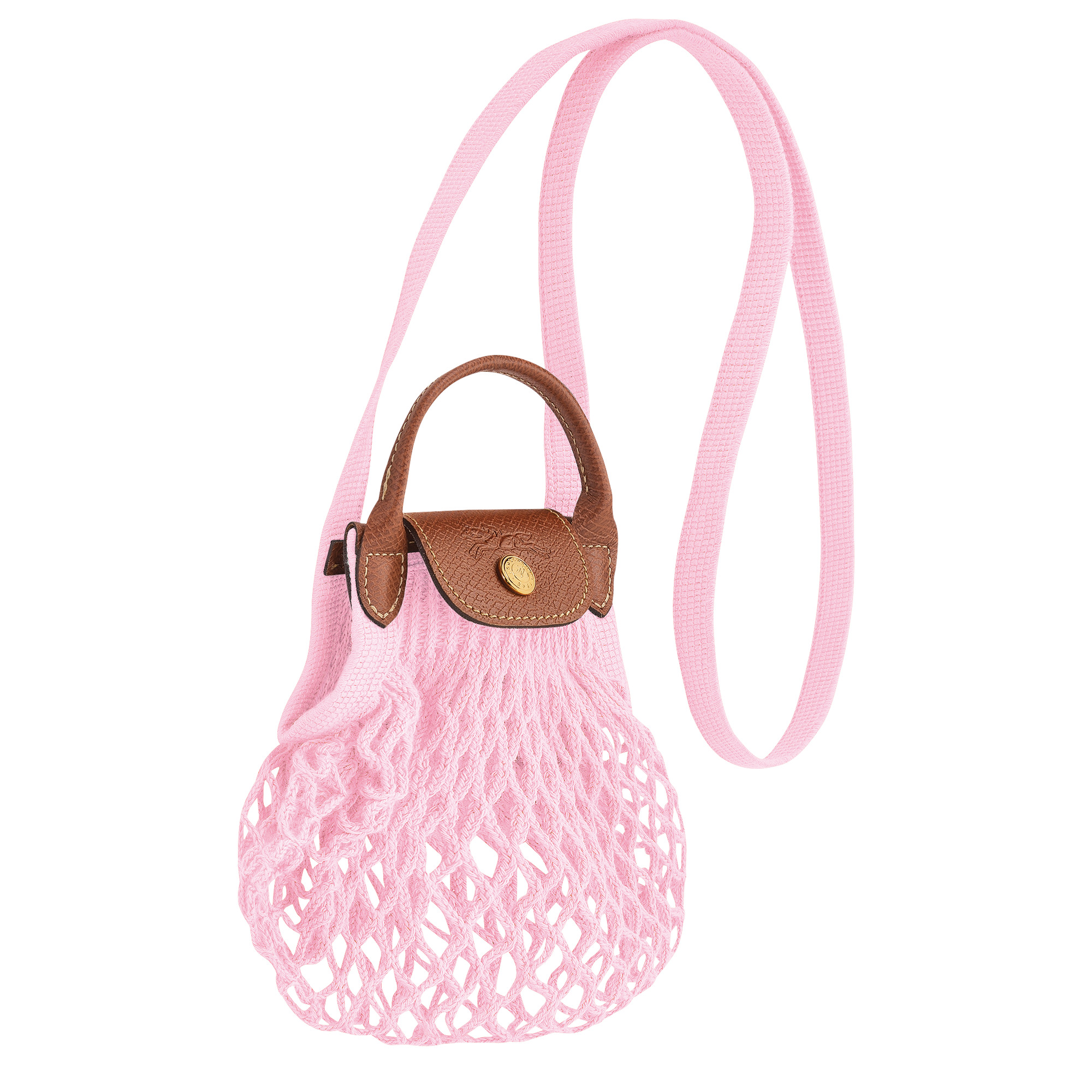 Le Pliage Filet XS Mesh bag Pink - Canvas - 3