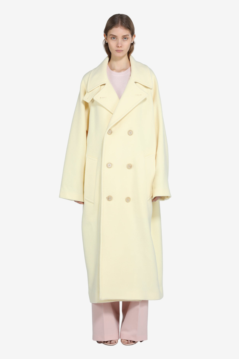 LONG CLOTH COAT WITH WIDE LAPELS 1