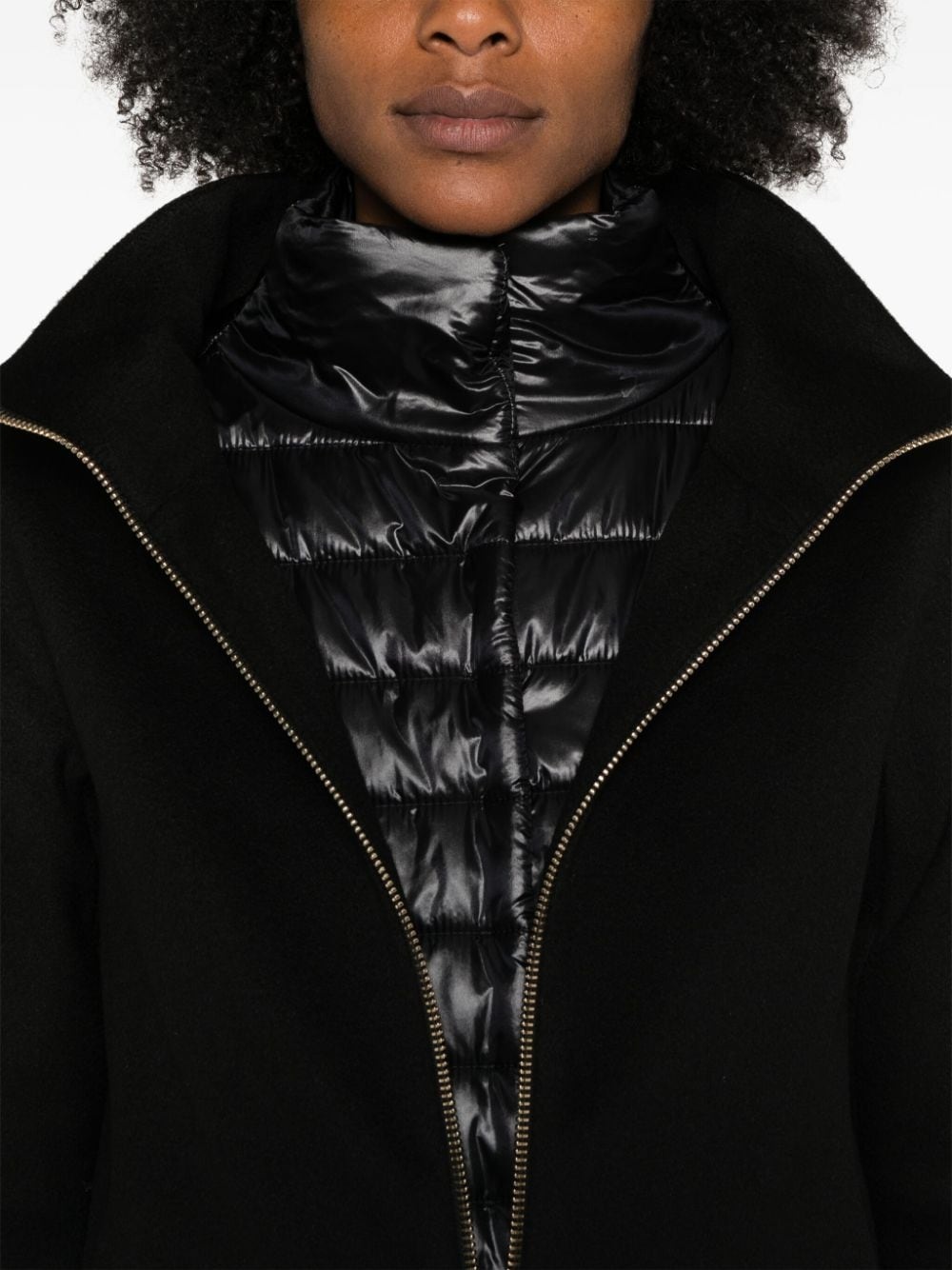 detachable-panels virgin-wool coat - 5
